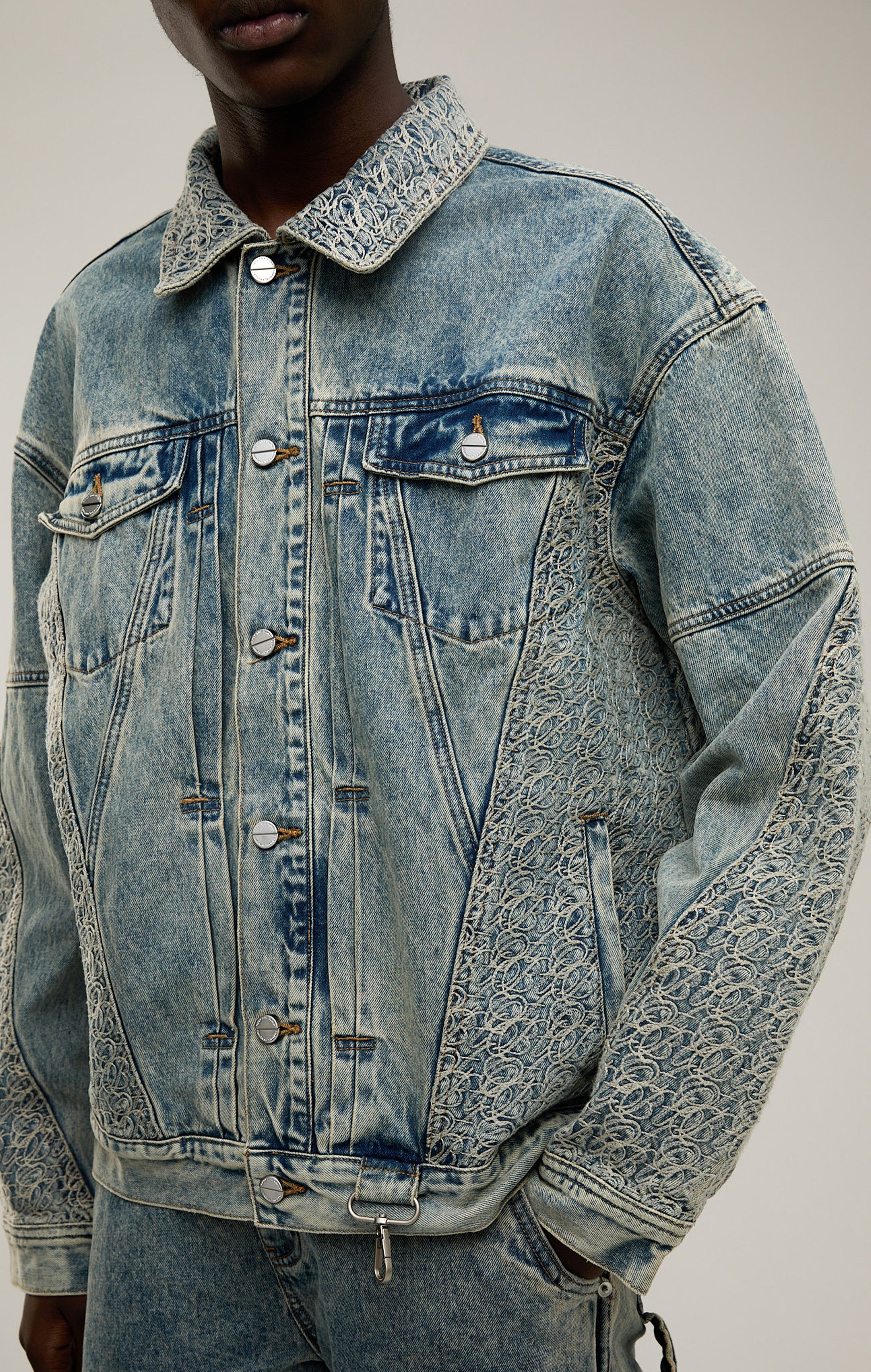 Signaturstich -Denimjacke
