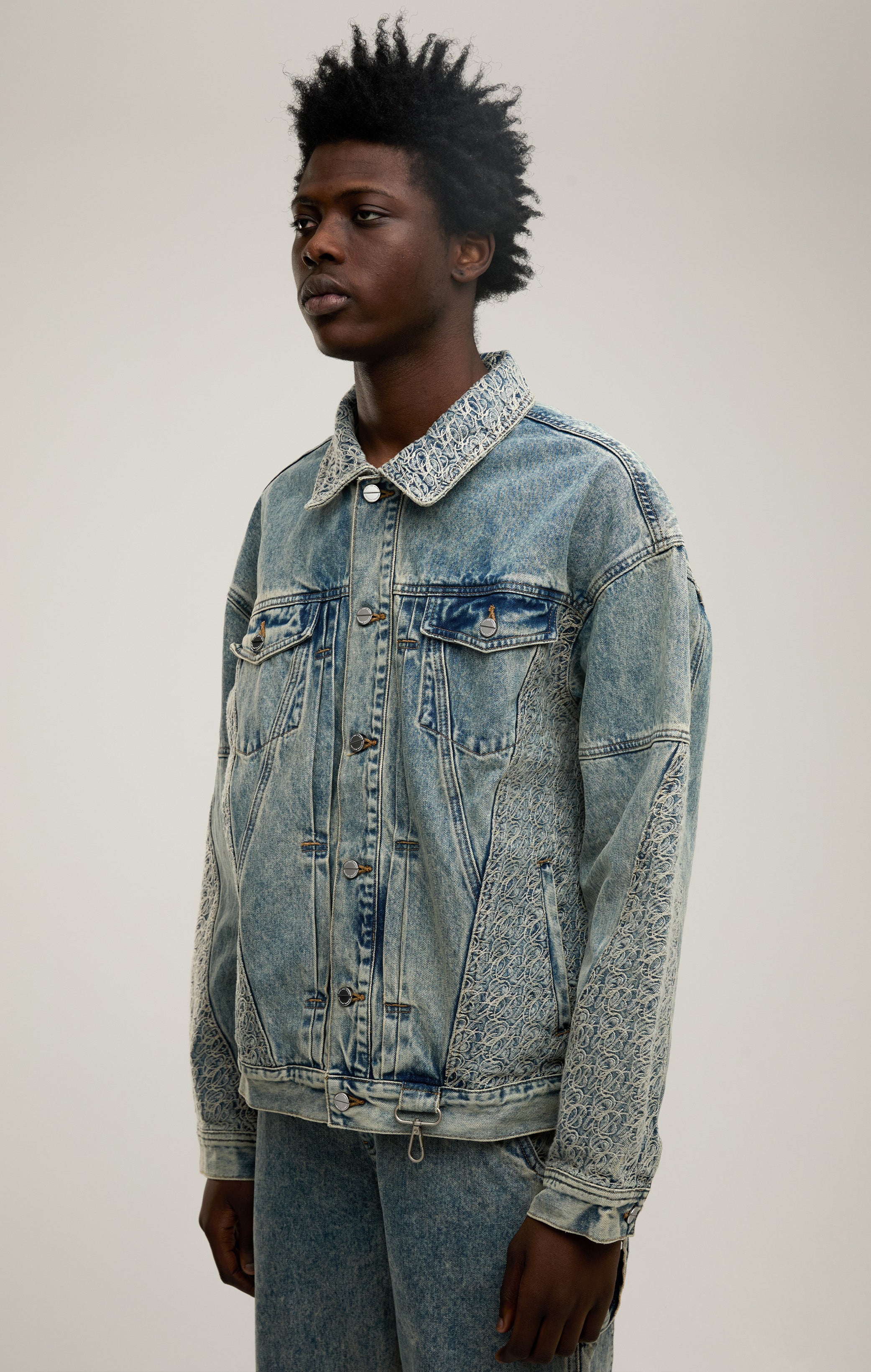 Signaturstich -Denimjacke