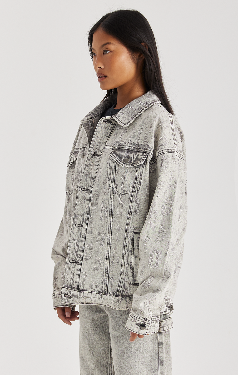 GREY ECLIPSE DENIM JACKET - ONLY THE BLIND™