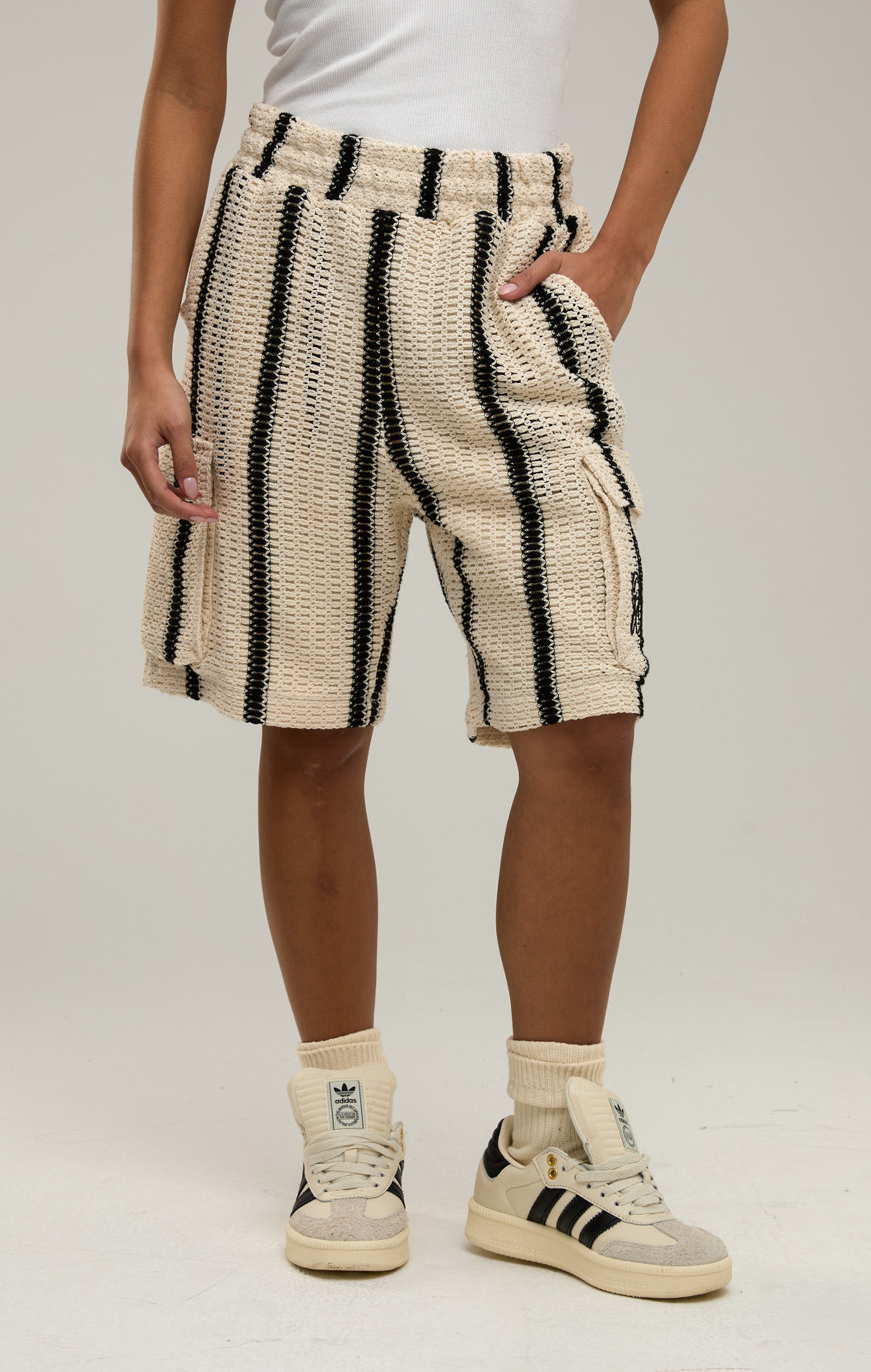 Wüstenstreifen -Häkelnshorts
