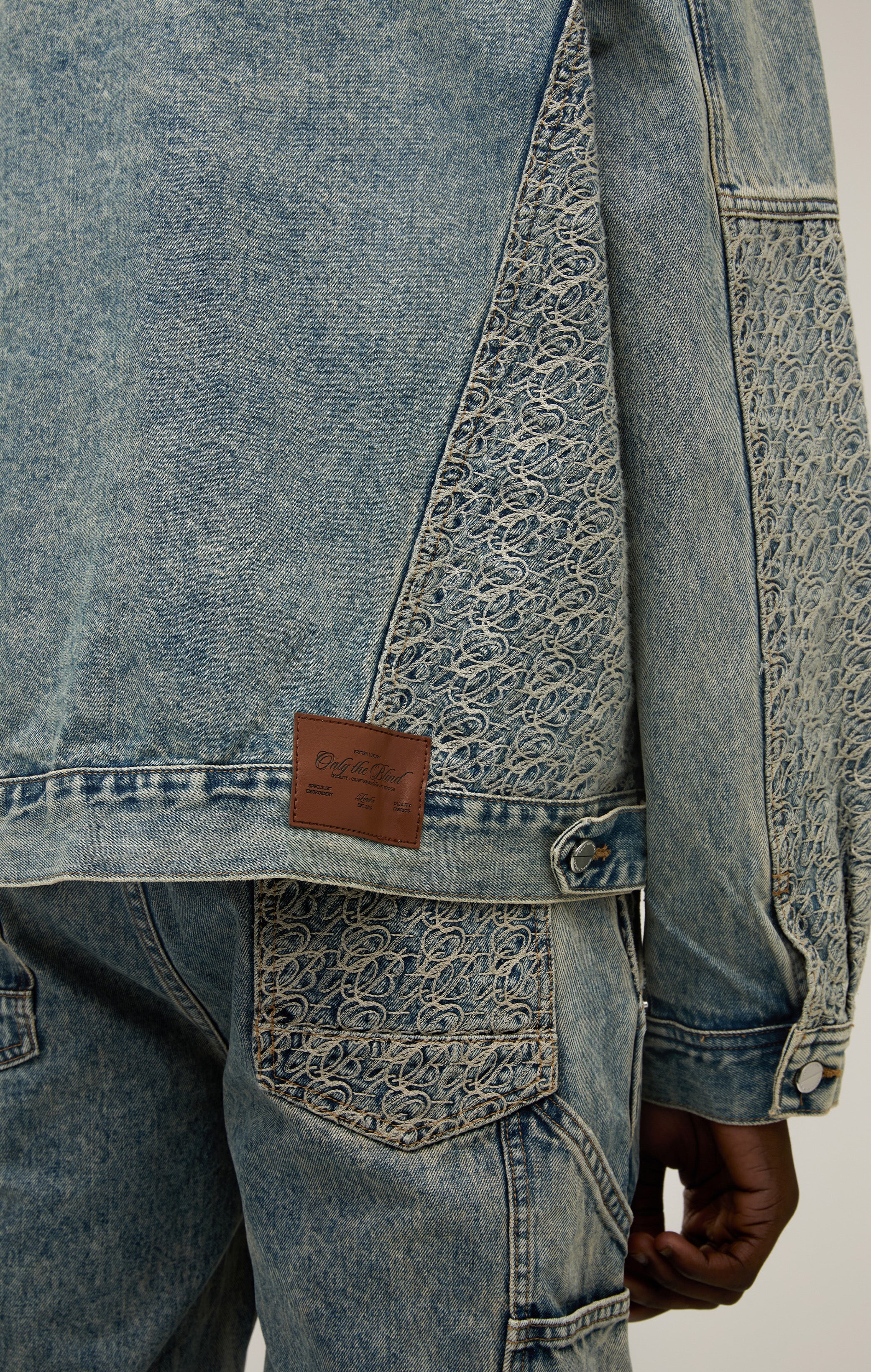 Signaturstich -Denimjacke