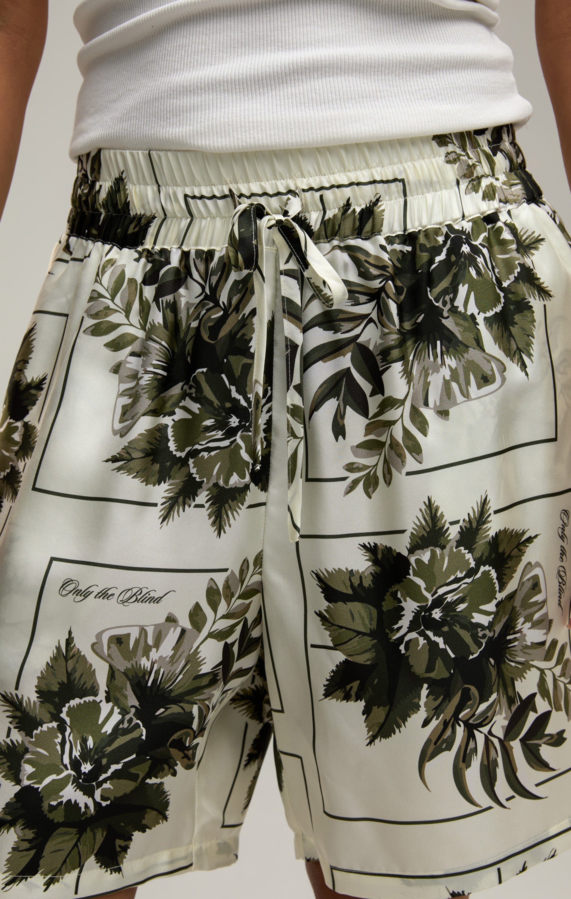 BOTANICAL SILK SHORTS