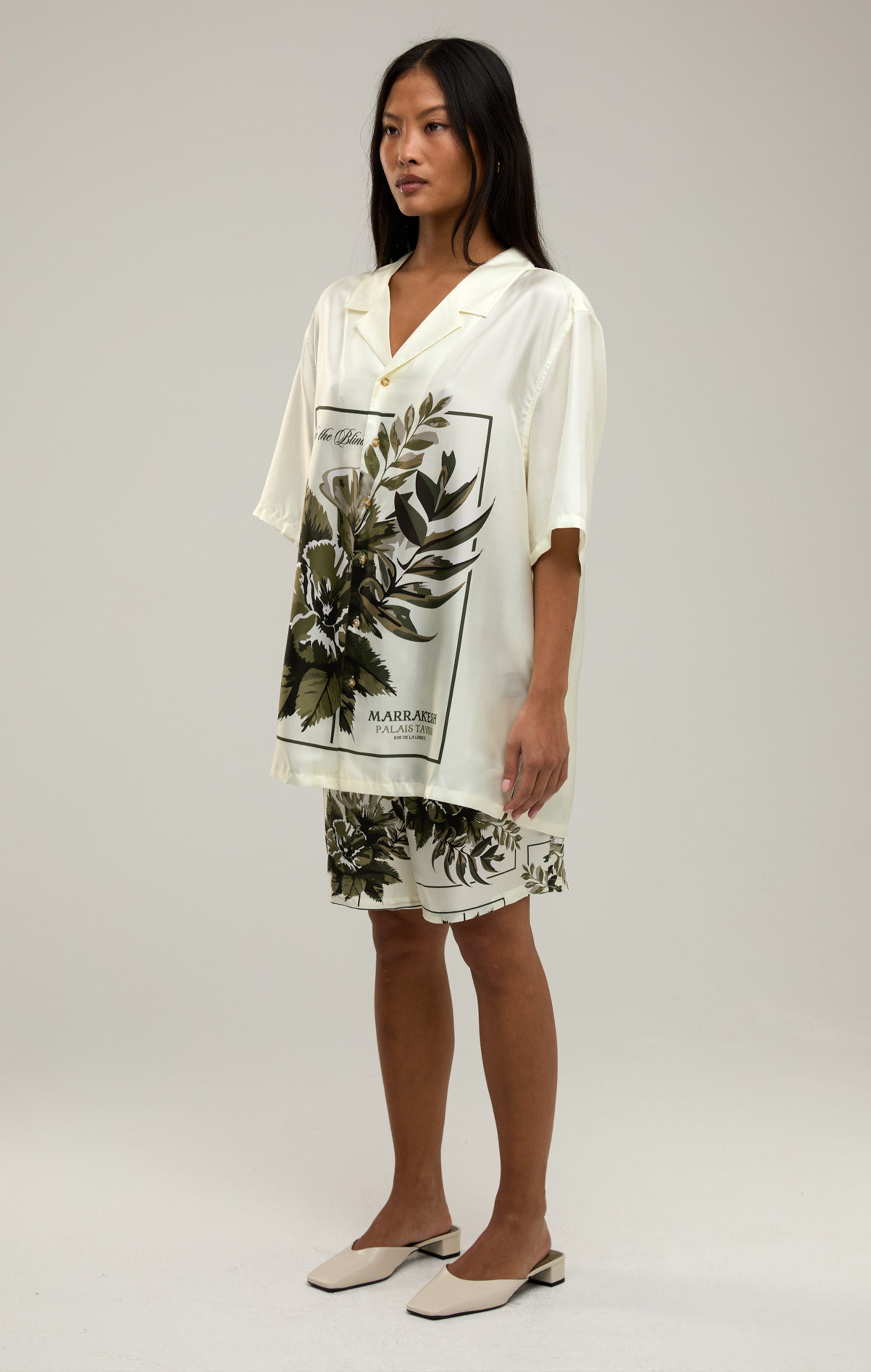 BOTANICAL SILK SHORTS