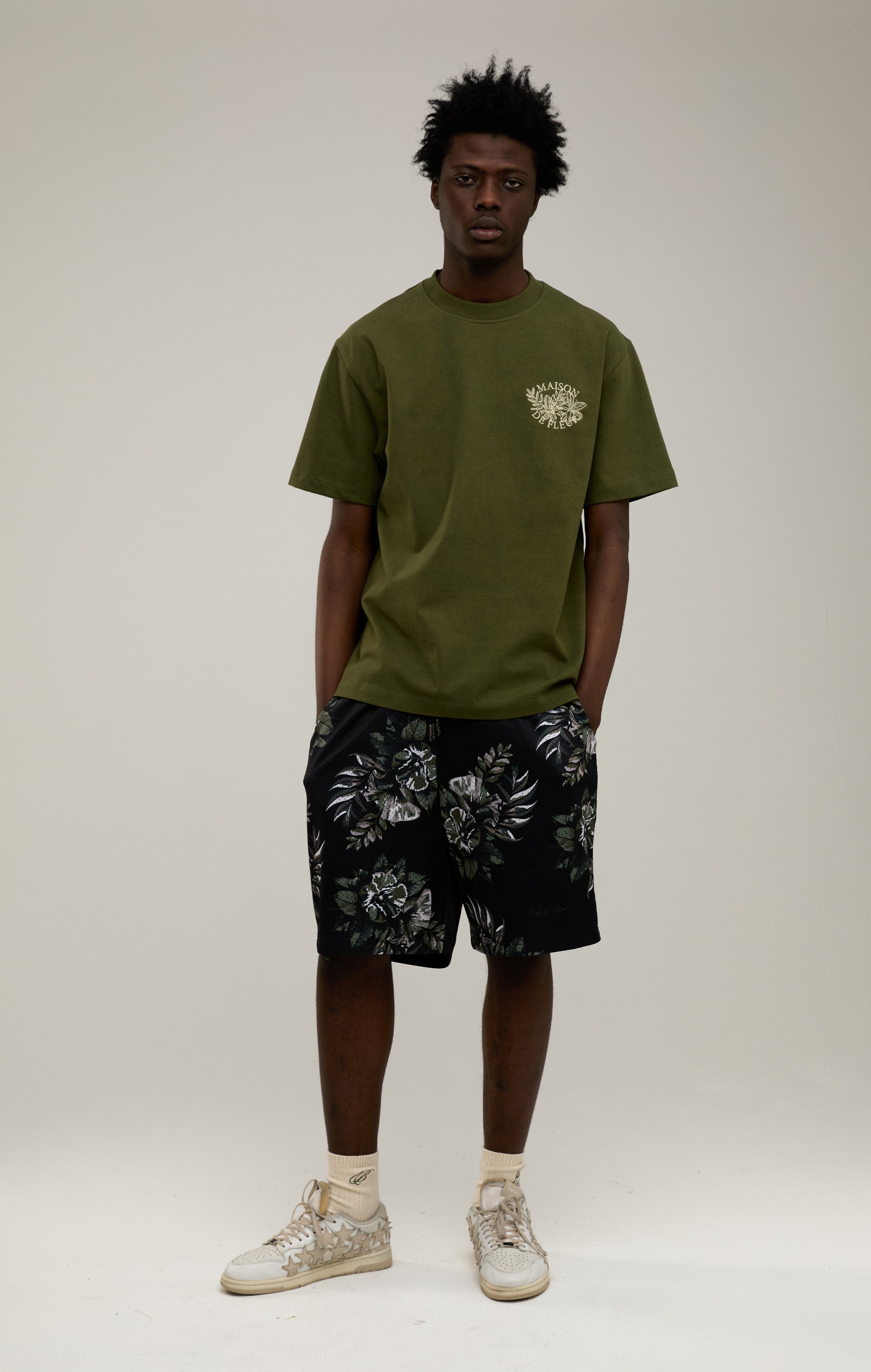 BOTANICAL MESH SHORTS