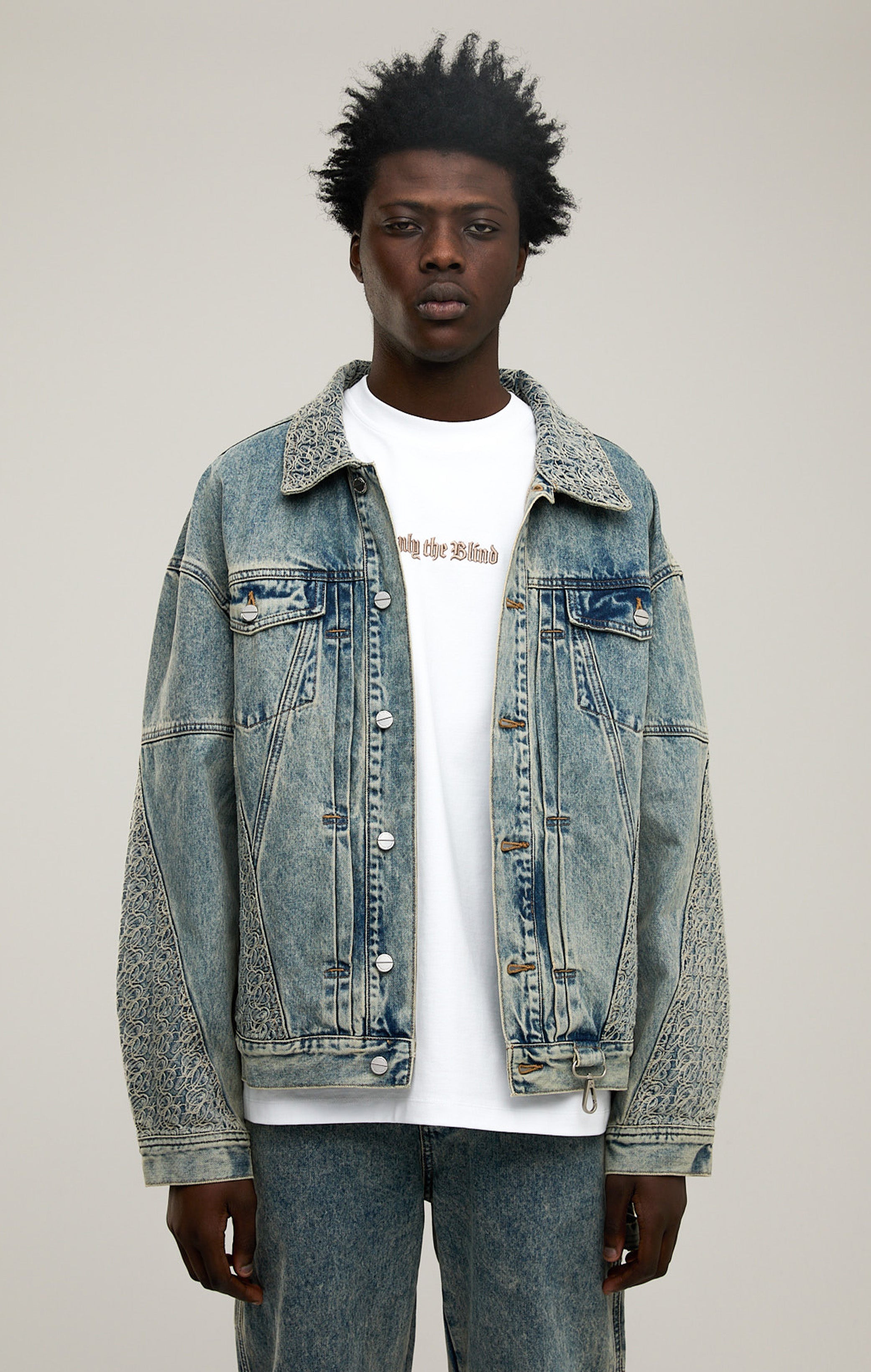 Signaturstich -Denimjacke