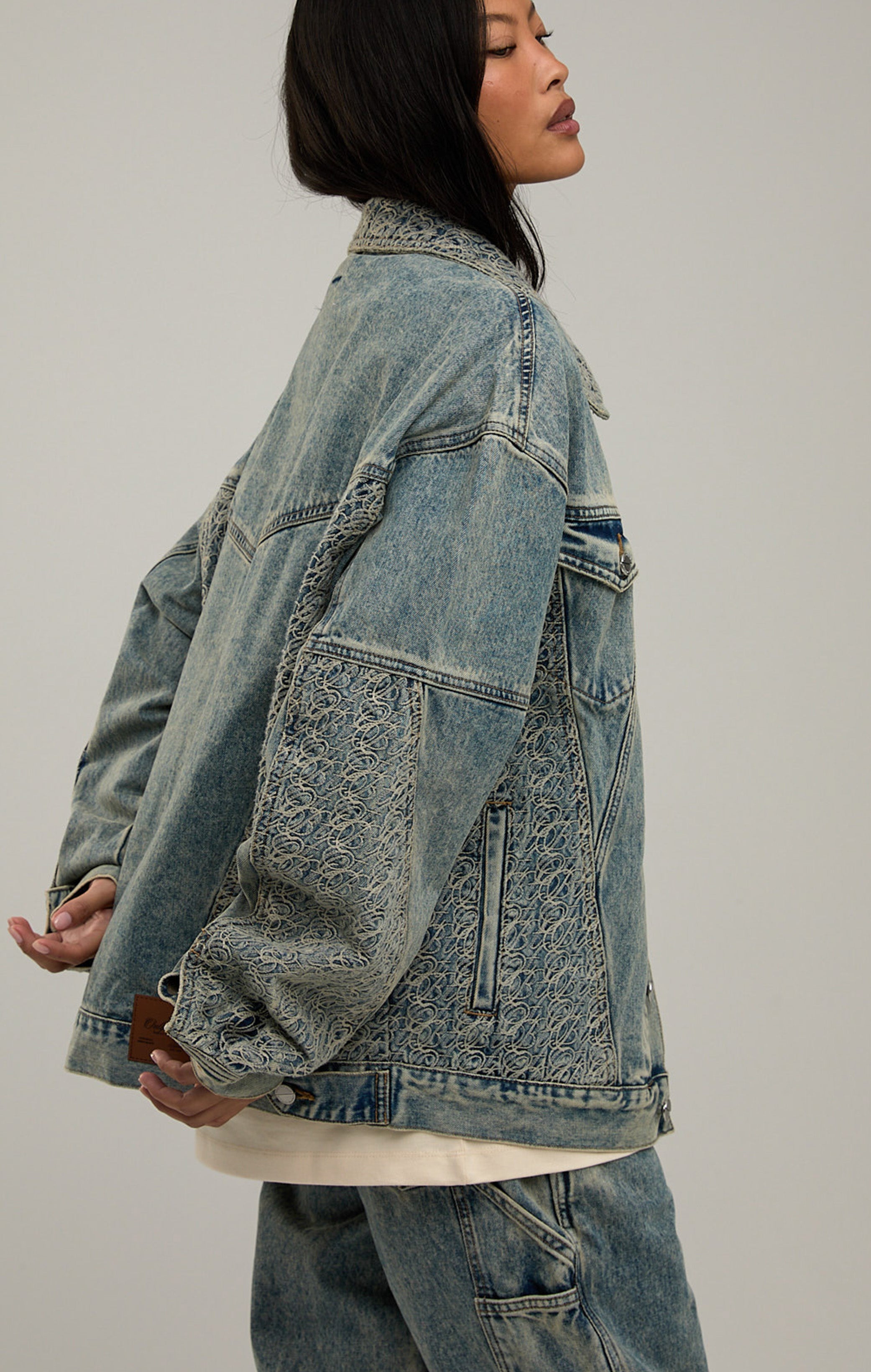 Signaturstich -Denimjacke