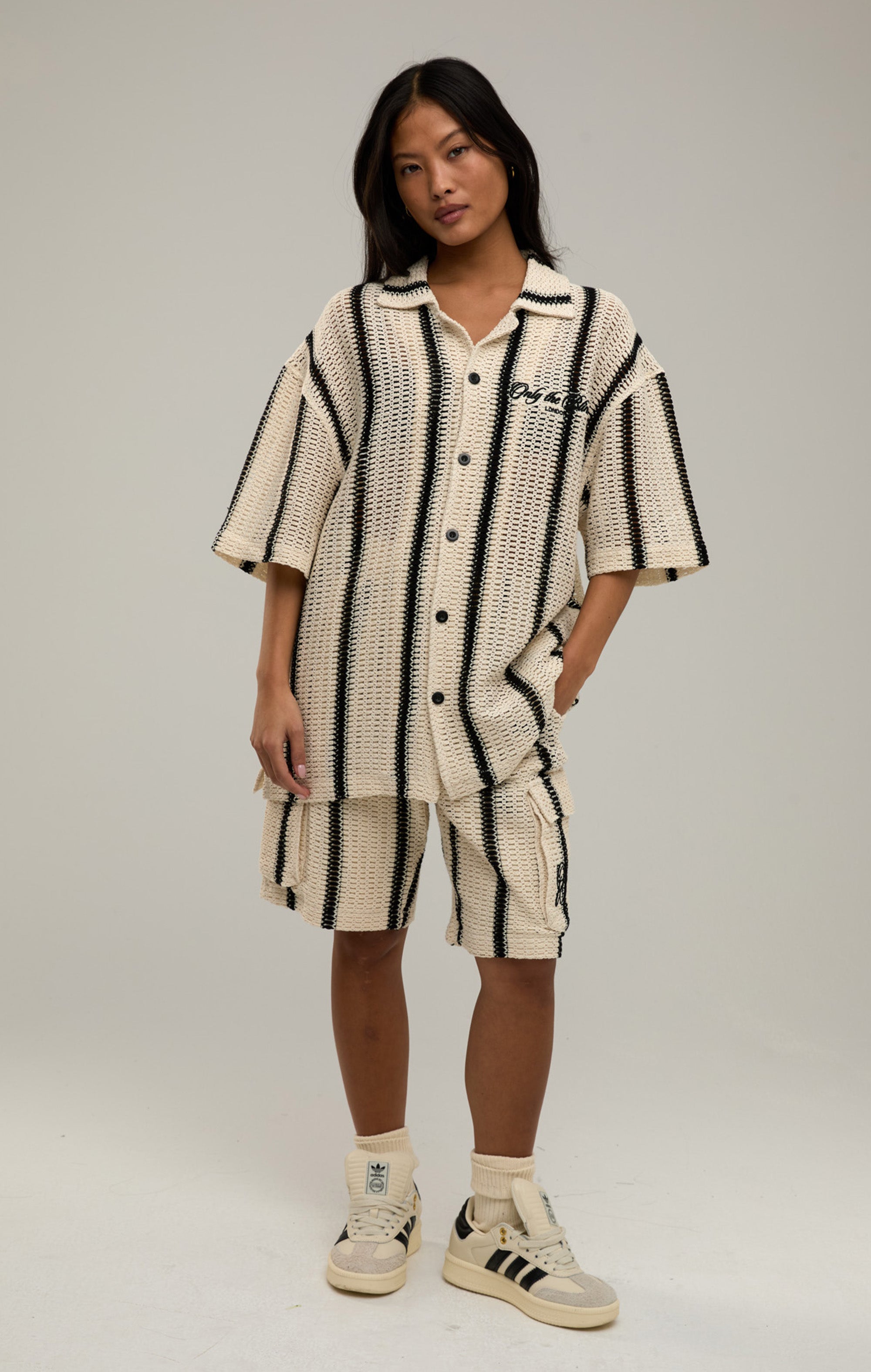 Wüstenstreifen -Häkelnshorts