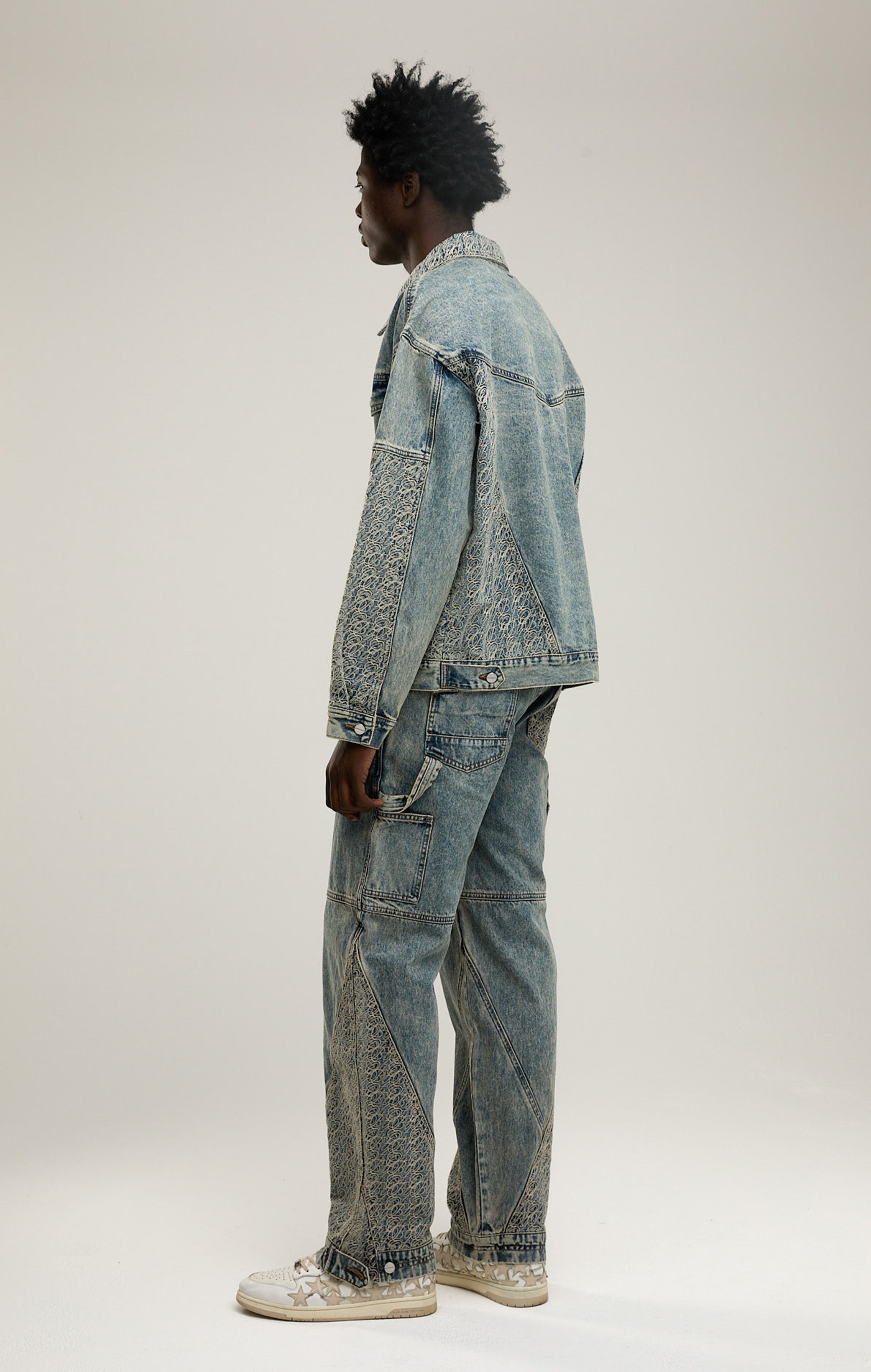 Signaturstich -Denimjacke