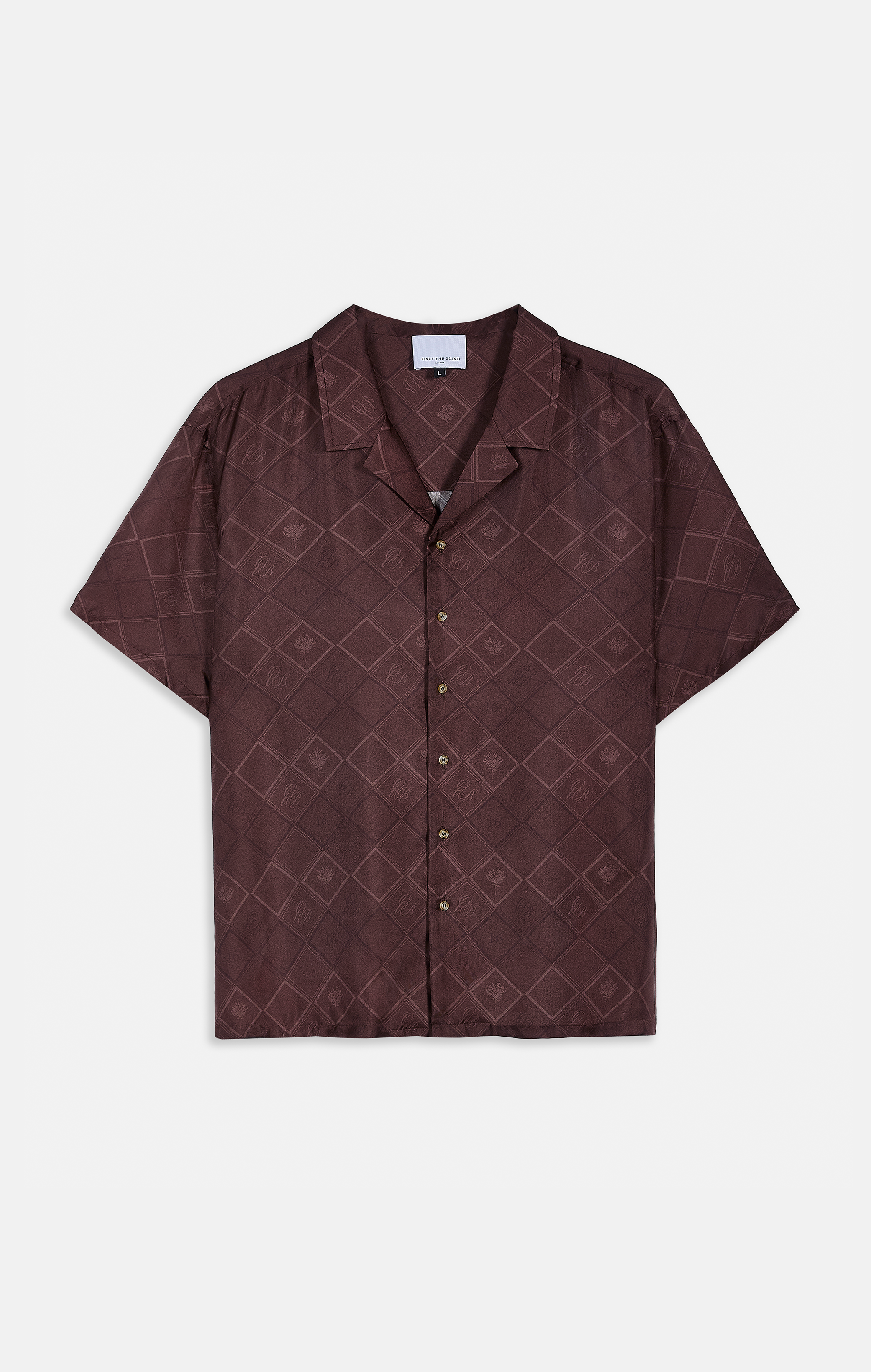 FADED MONOGRAM SILK SHIRT