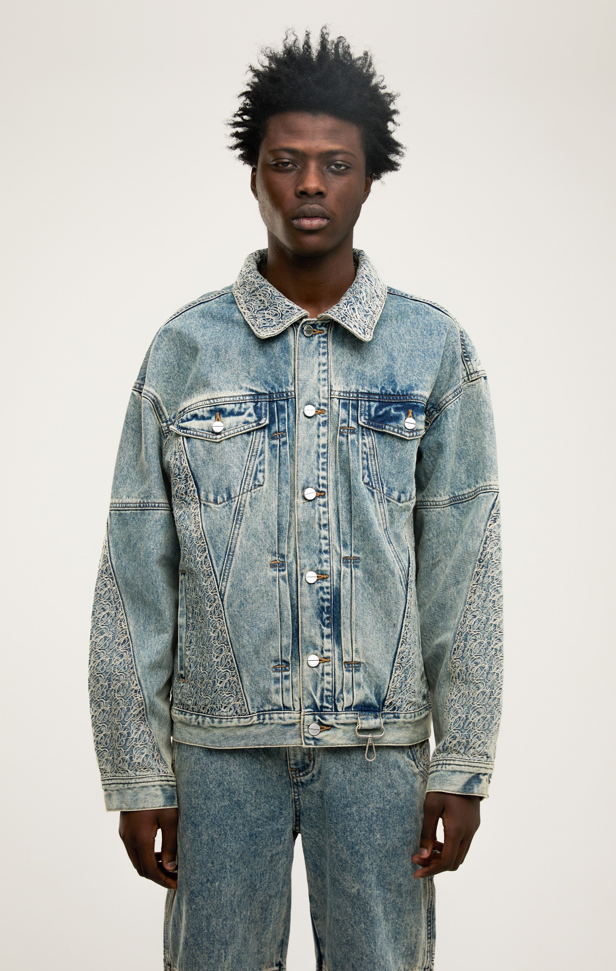 Signaturstich -Denimjacke
