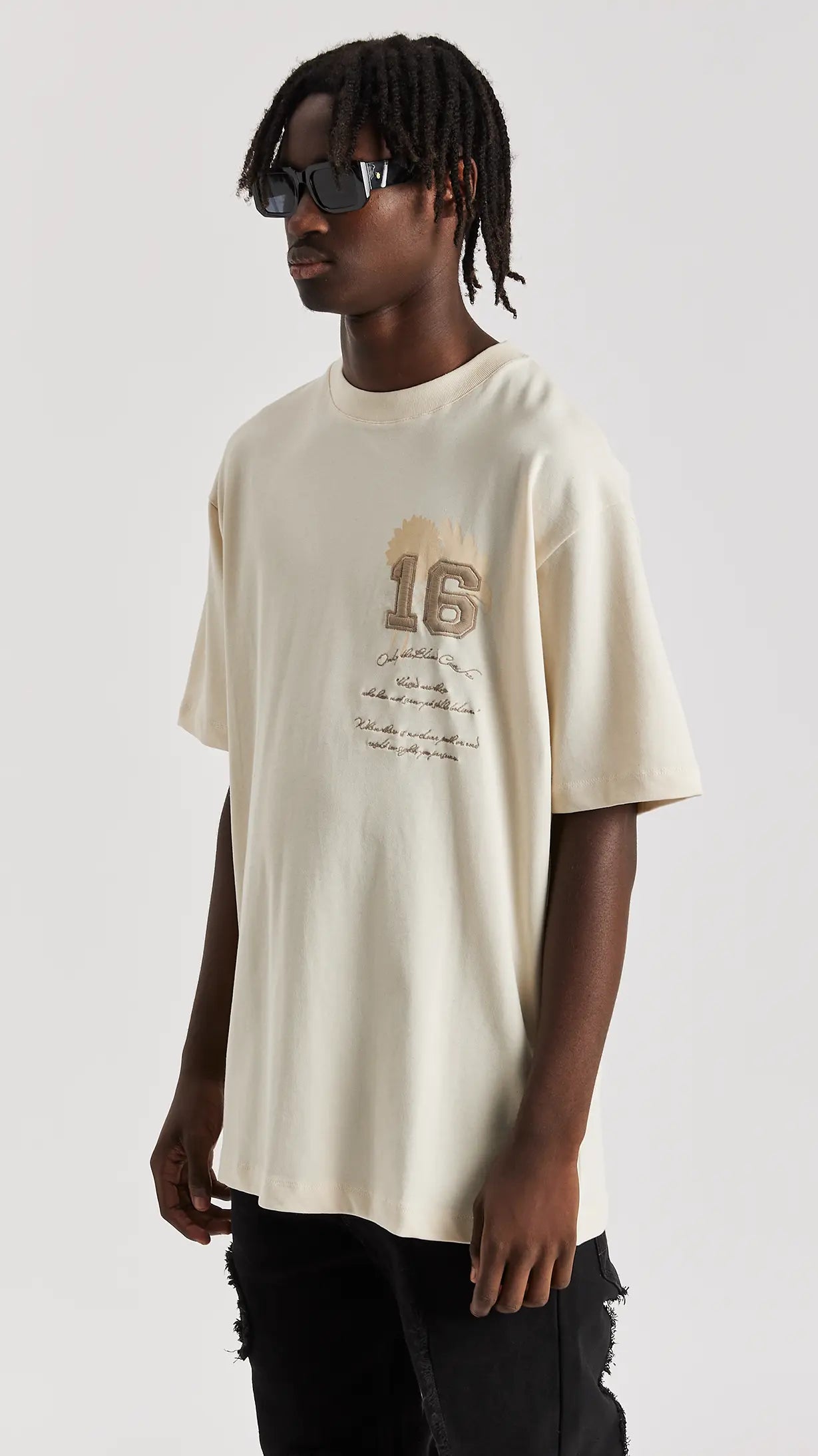 Sand Varsity T-Shirt - ONLY THE BLIND™