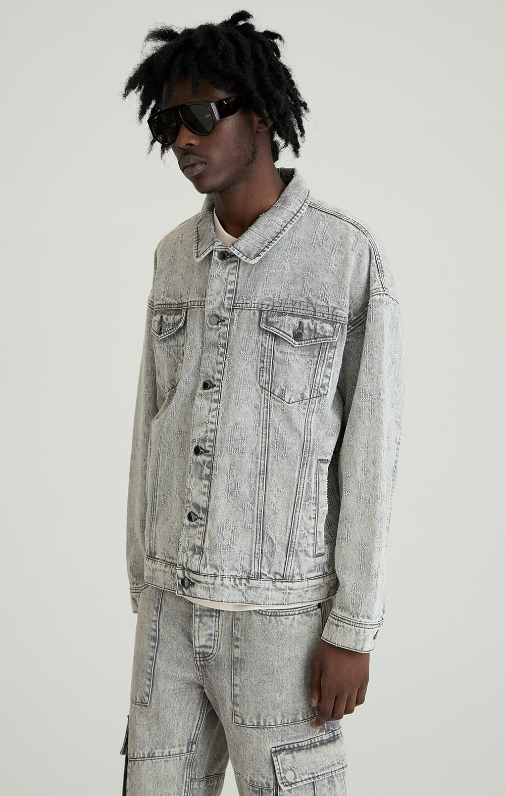 Graue Sonnenfinsternis -Jeansjacke
