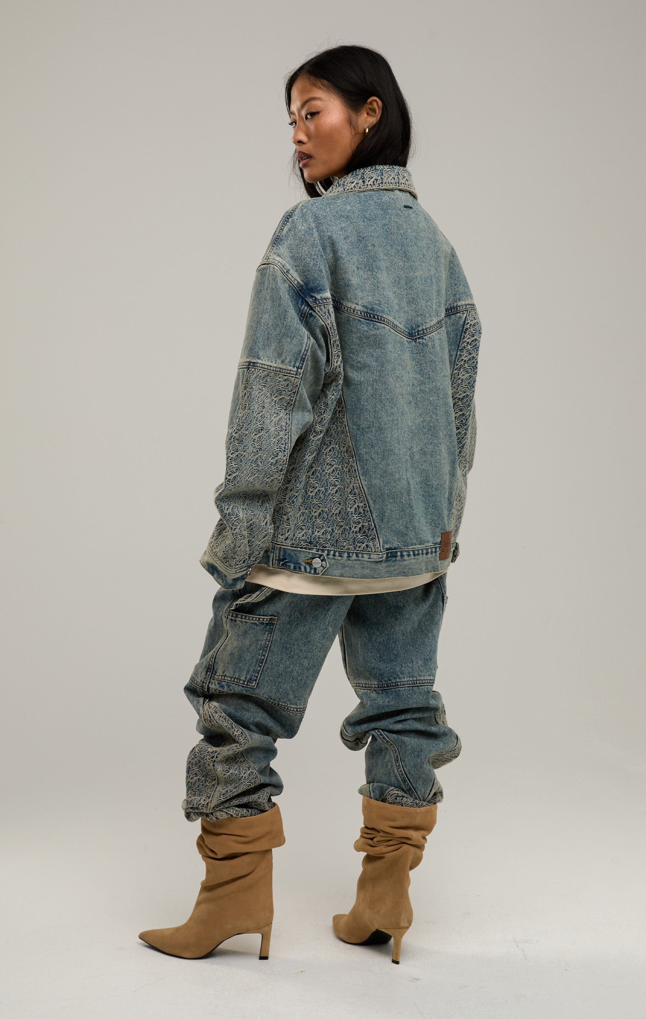 Signaturstich -Denimjacke
