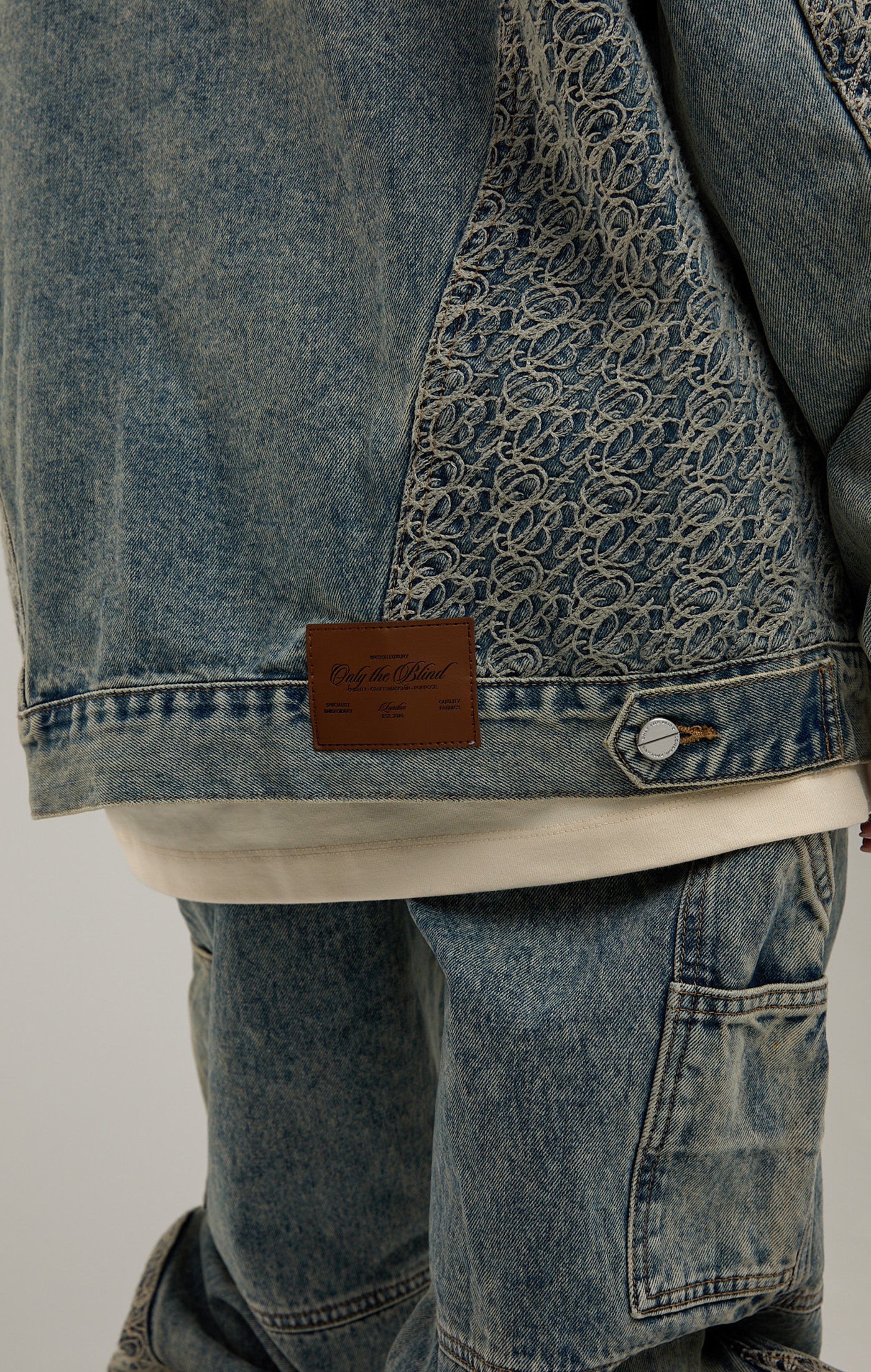 Signaturstich -Denimjacke