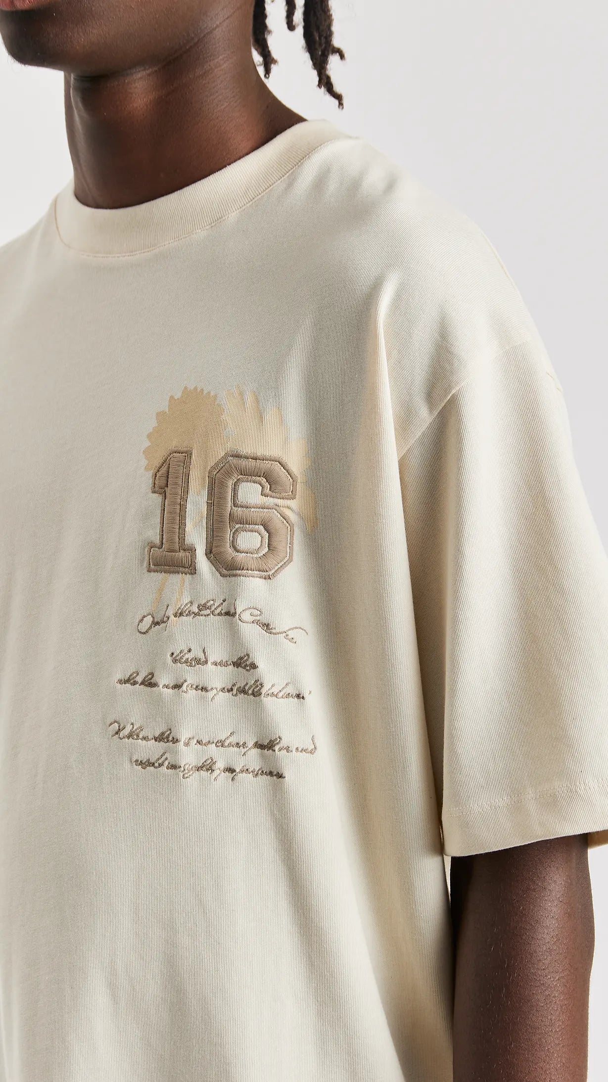 Sand Varsity T-Shirt - ONLY THE BLIND™