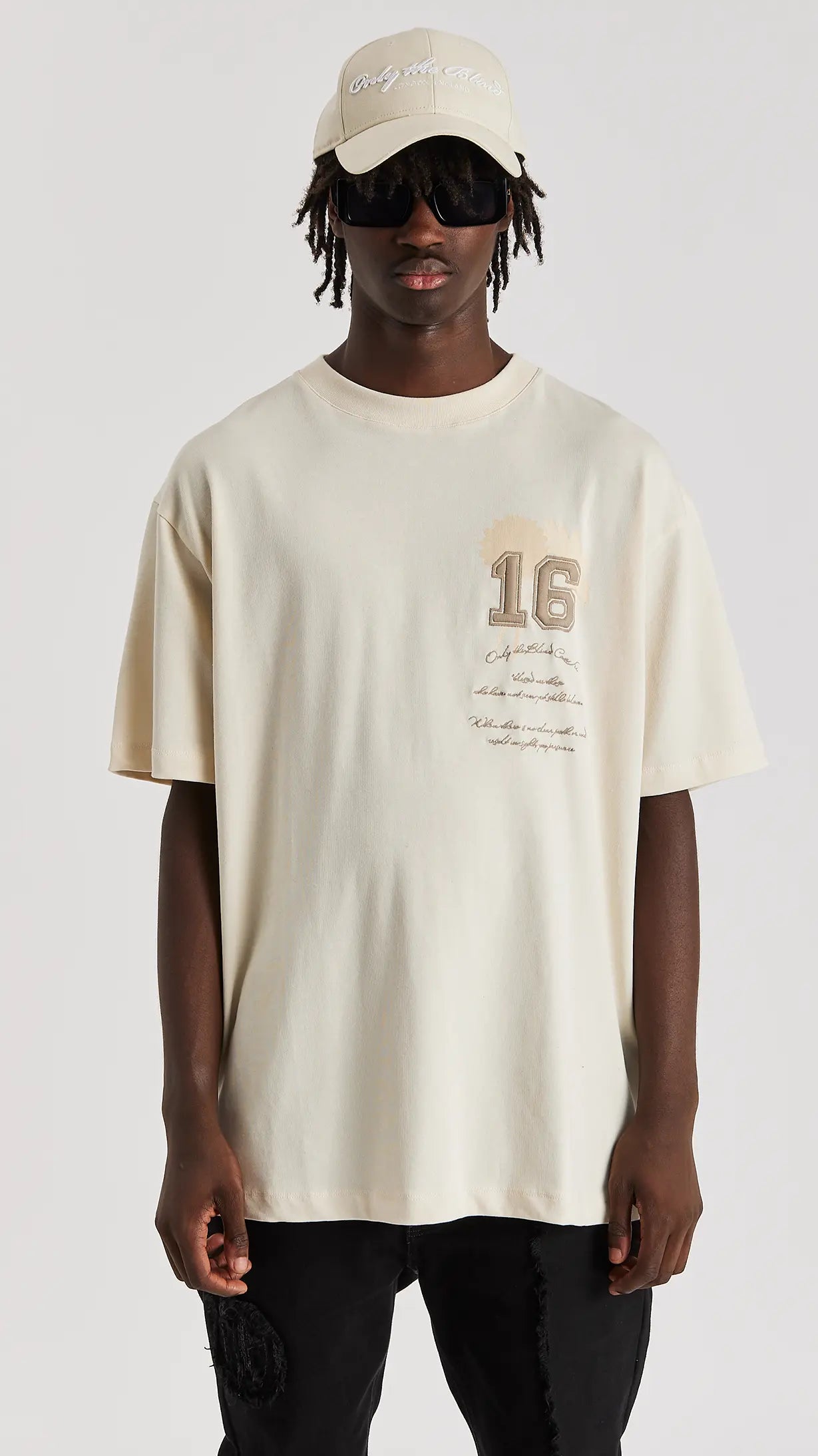 Sand Varsity T-Shirt - ONLY THE BLIND™