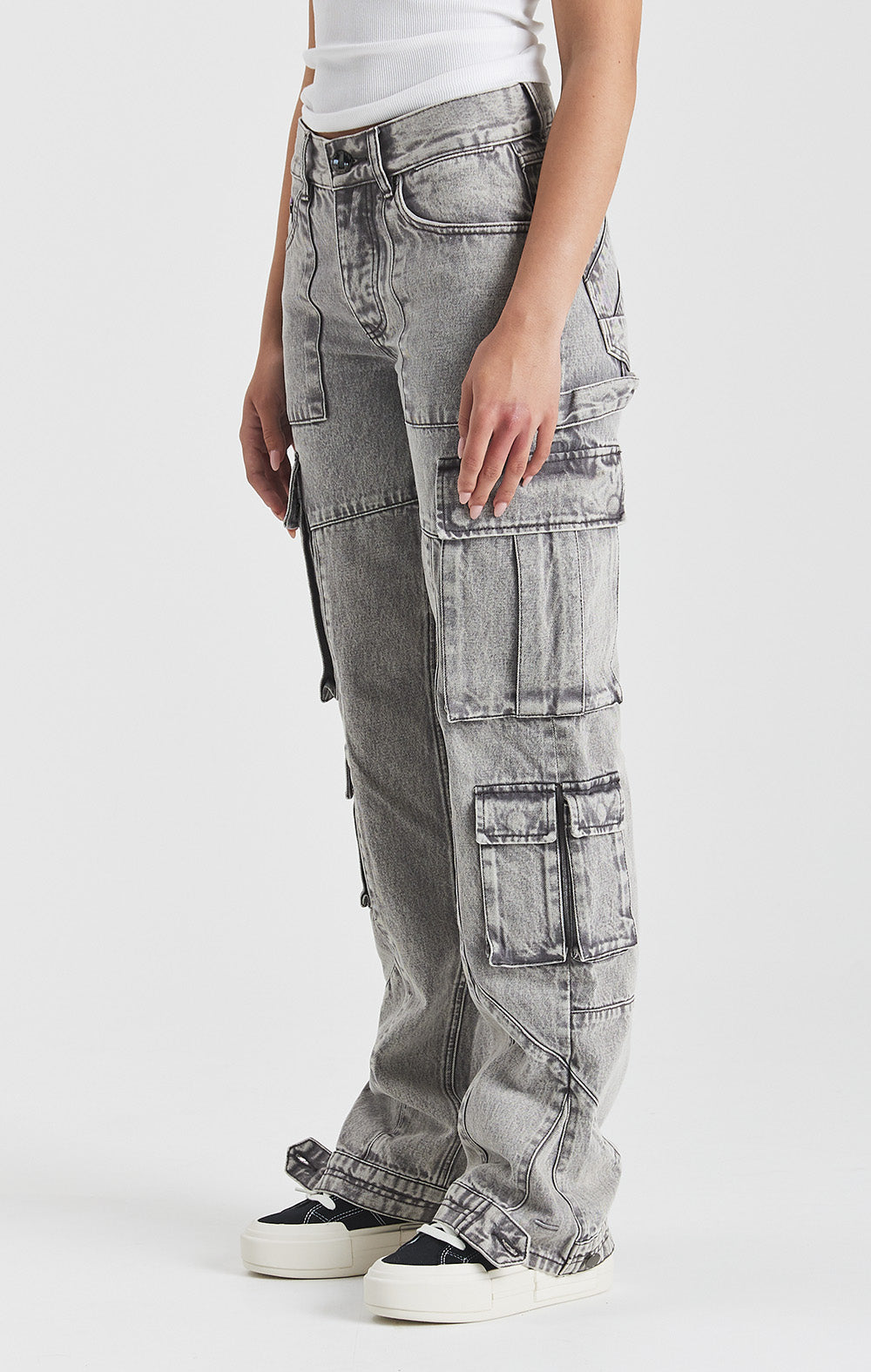 Silver Rock Denim Cargo Jeans - ONLY THE BLIND™