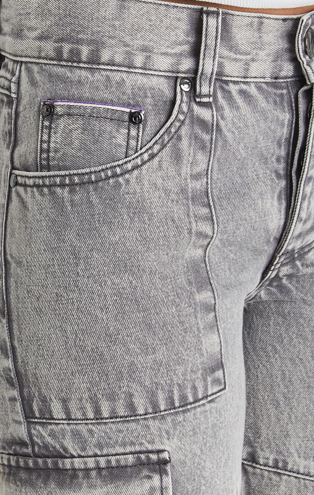 Silver Rock Denim Cargo Jeans - ONLY THE BLIND™