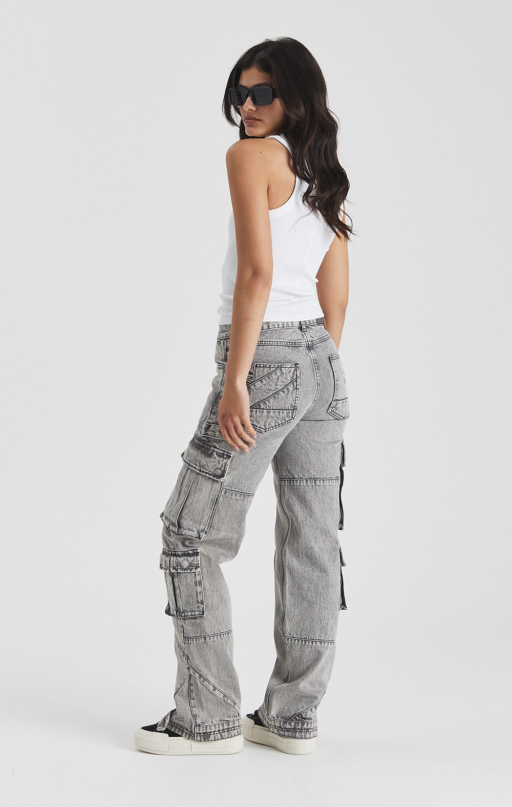 Silver Rock Denim Cargo Jeans - ONLY THE BLIND™