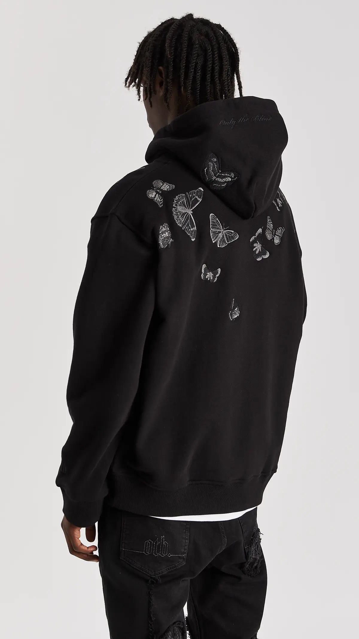 Embroidered Butterfly Hoodie - ONLY THE BLIND™