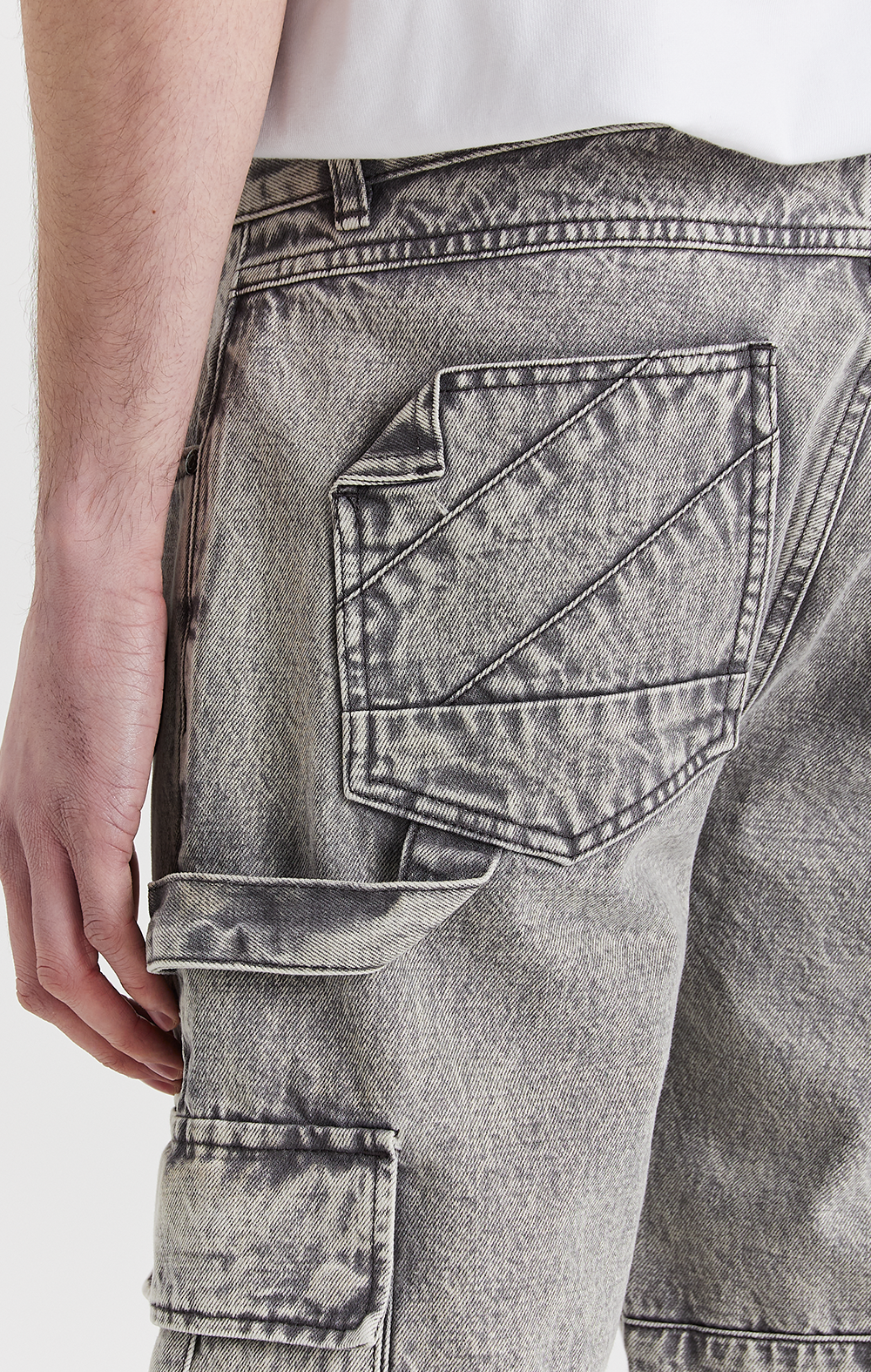 Silver Rock Denim Cargo Jeans - ONLY THE BLIND™