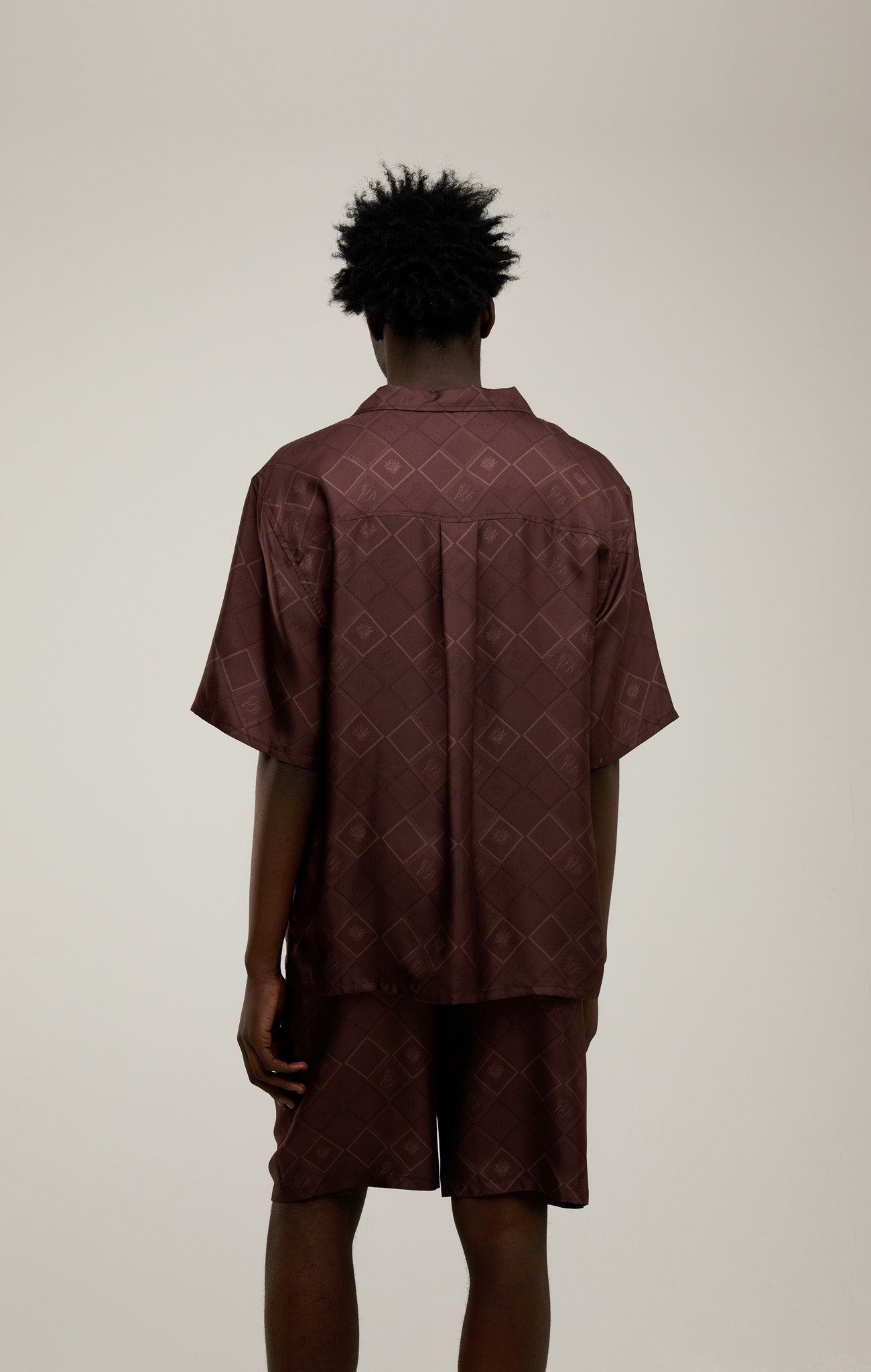 FADED MONOGRAM SILK SHIRT