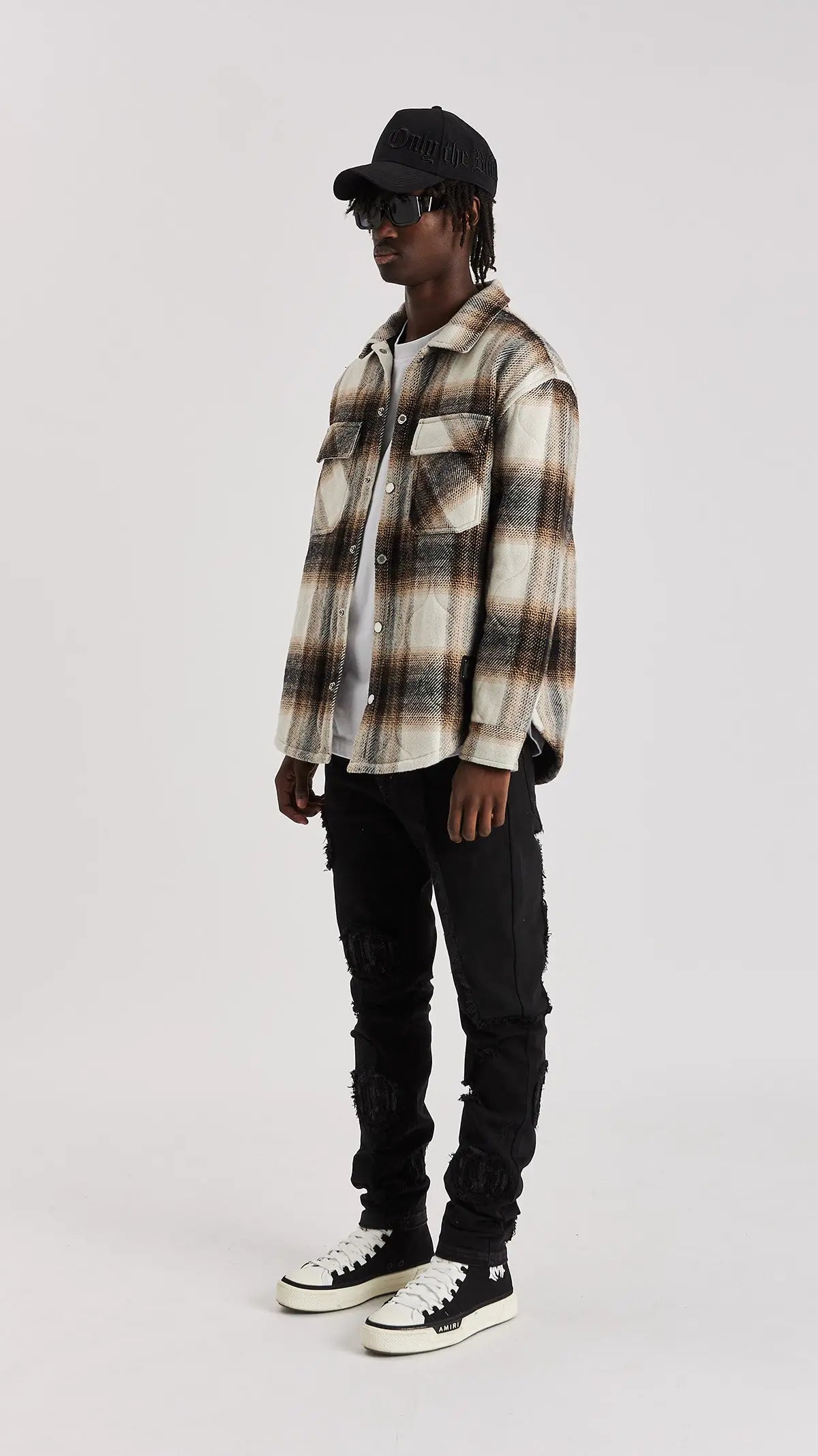 Taupe Quilted Flannel Shirt - ONLY THE BLIND™