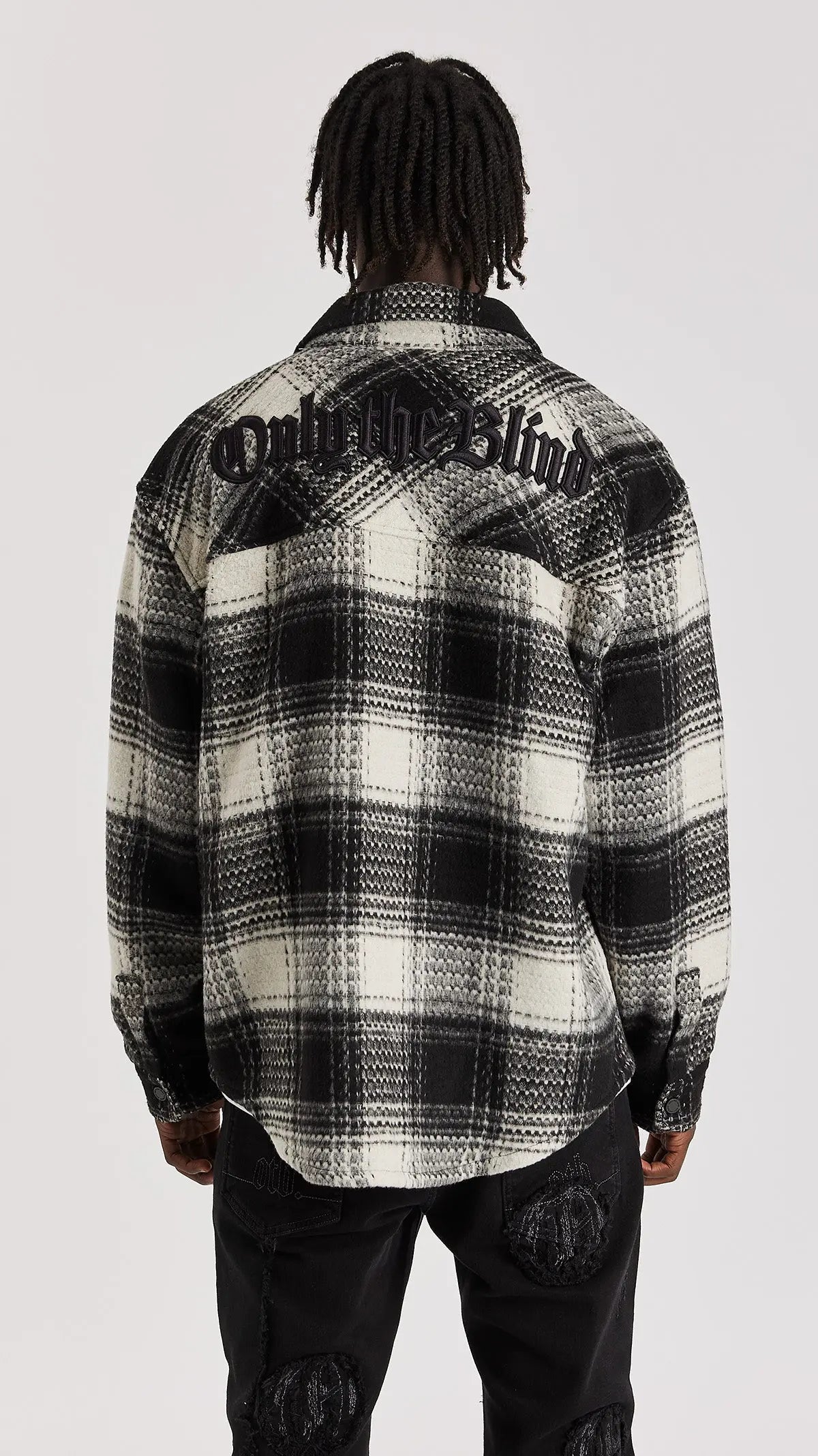White Check Flannel Shirt - ONLY THE BLIND™