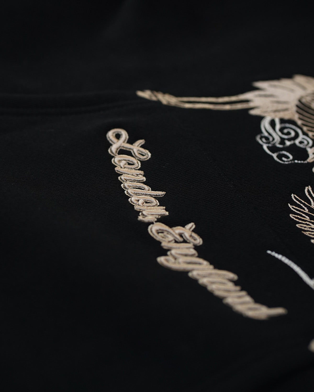 Crane Embroidered Hood - ONLY THE BLIND™