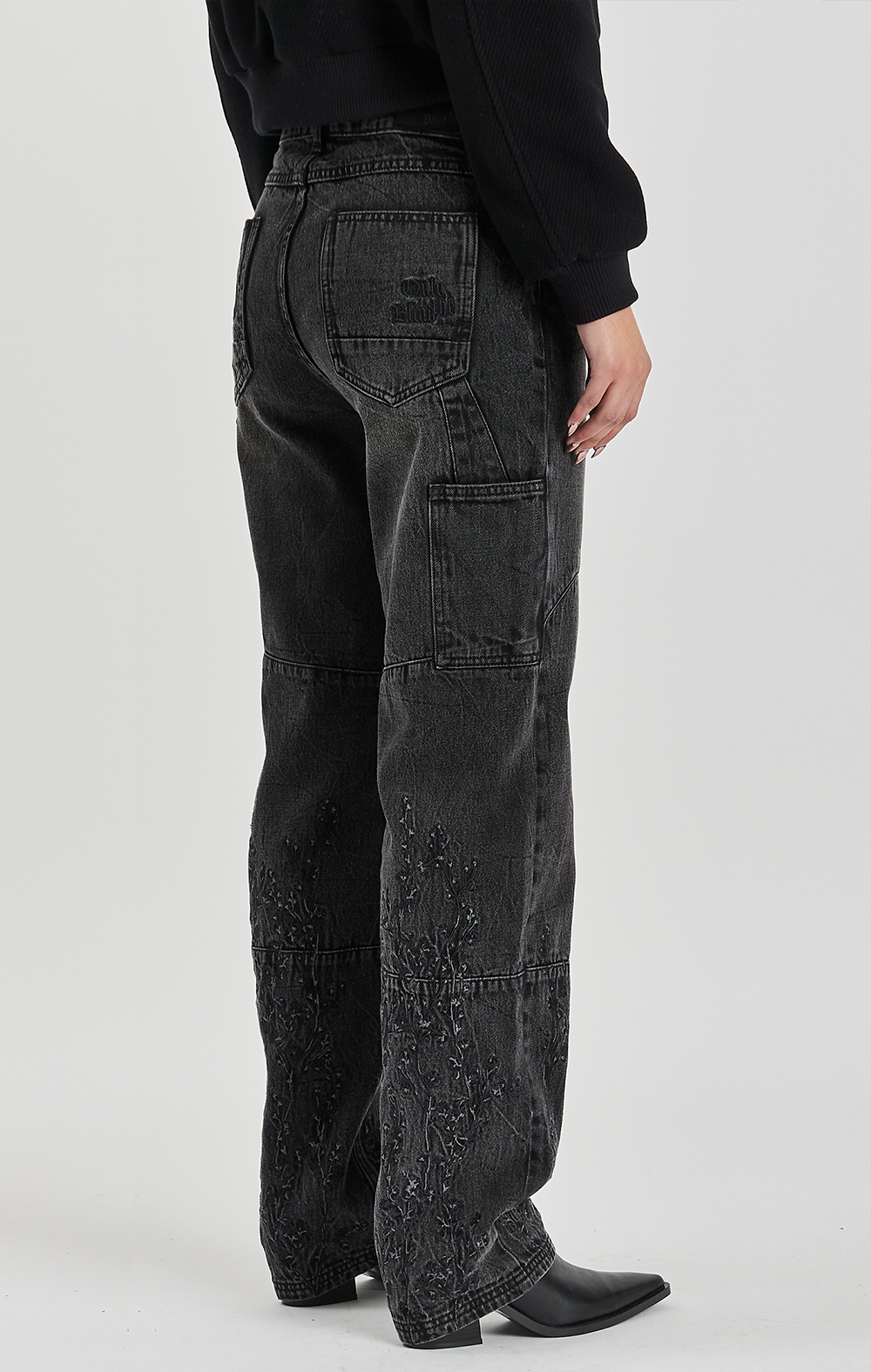 FLORAL NIGHT DENIM JEANS - ONLY THE BLIND™