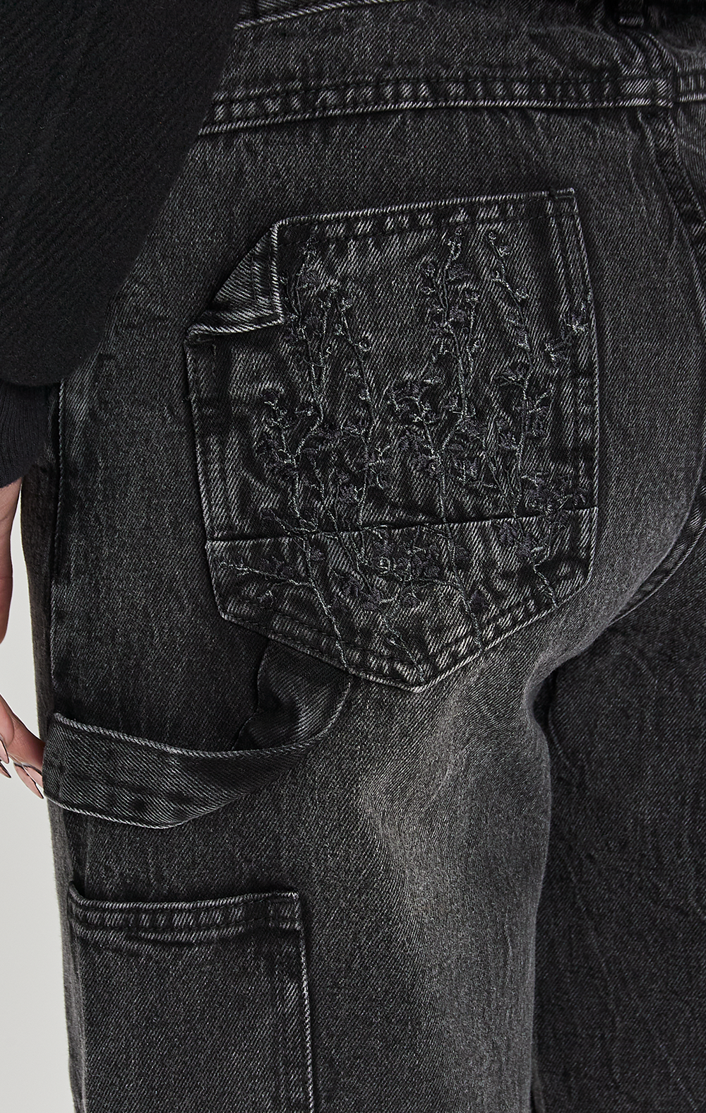 FLORAL NIGHT DENIM JEANS - ONLY THE BLIND™