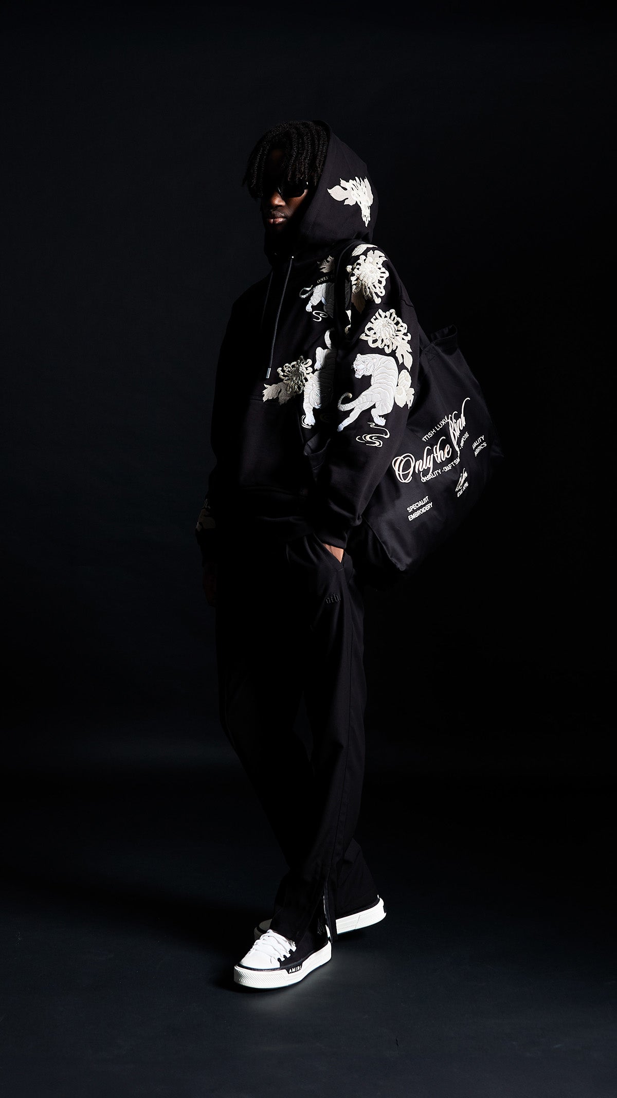 Black Koda Tiger Hoodie - ONLY THE BLIND™