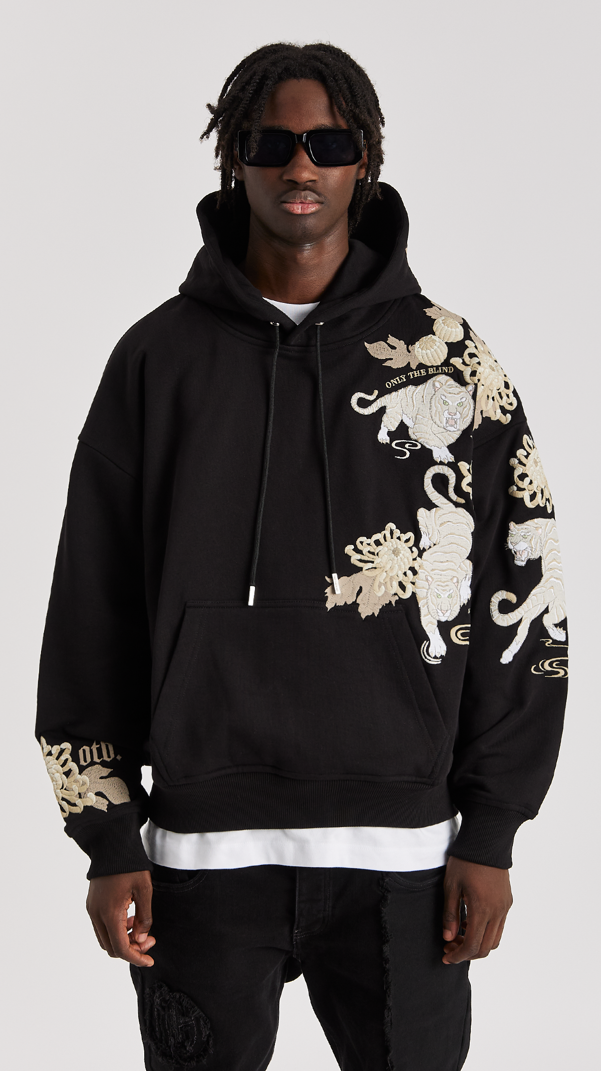 Black Koda Tiger Hoodie - ONLY THE BLIND™