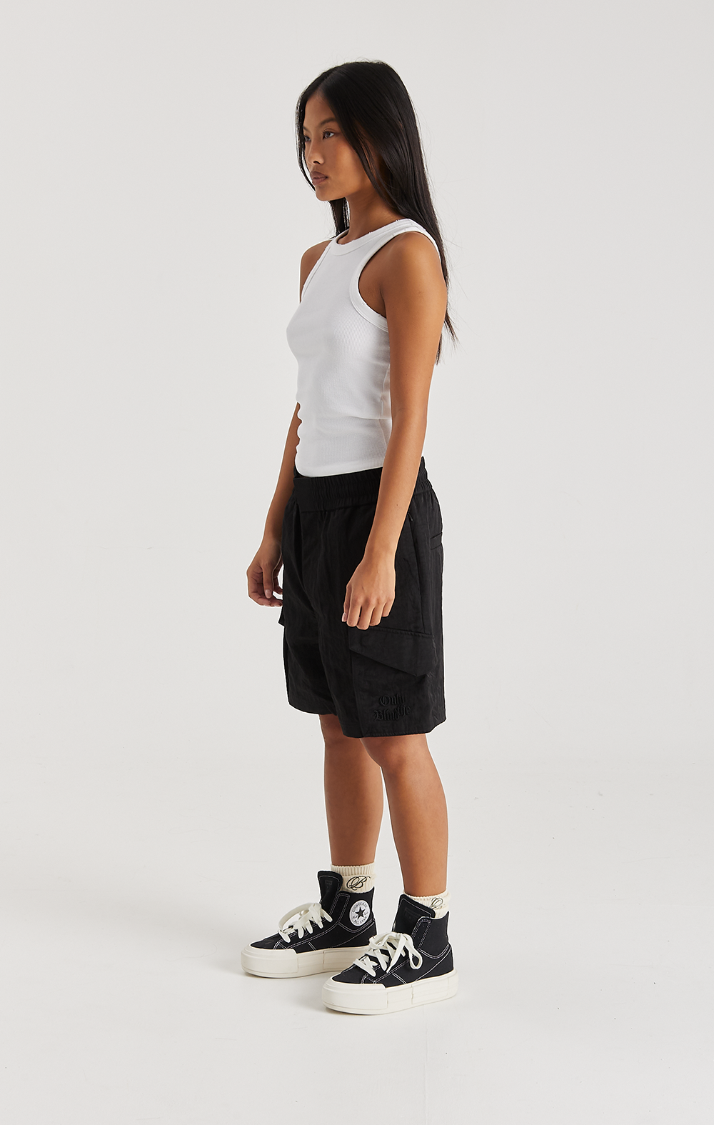 MIDNIGHT CRINKLE CARGO SHORT - ONLY THE BLIND™