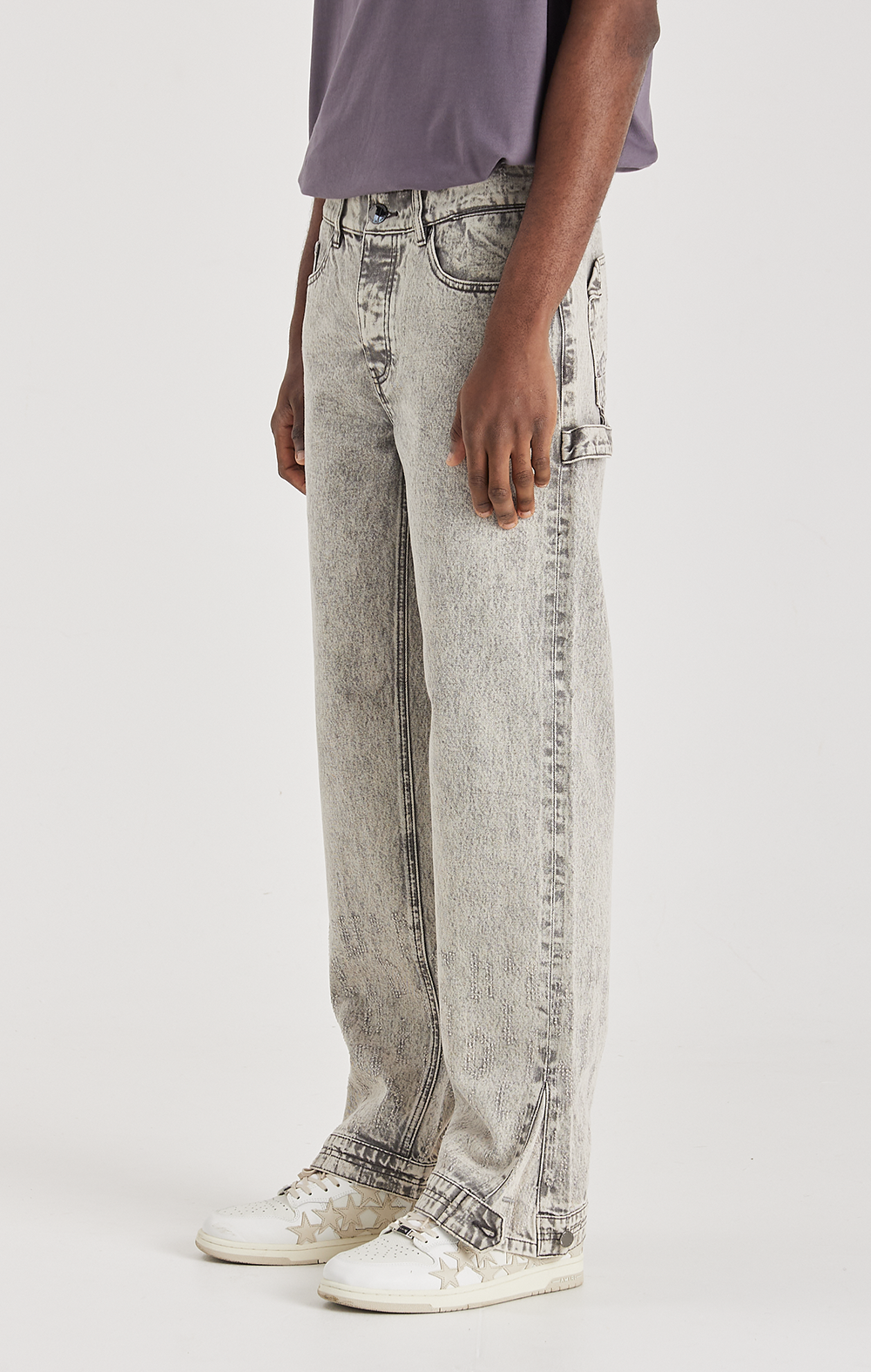 GREY ECLIPSE DENIM JEANS - ONLY THE BLIND™