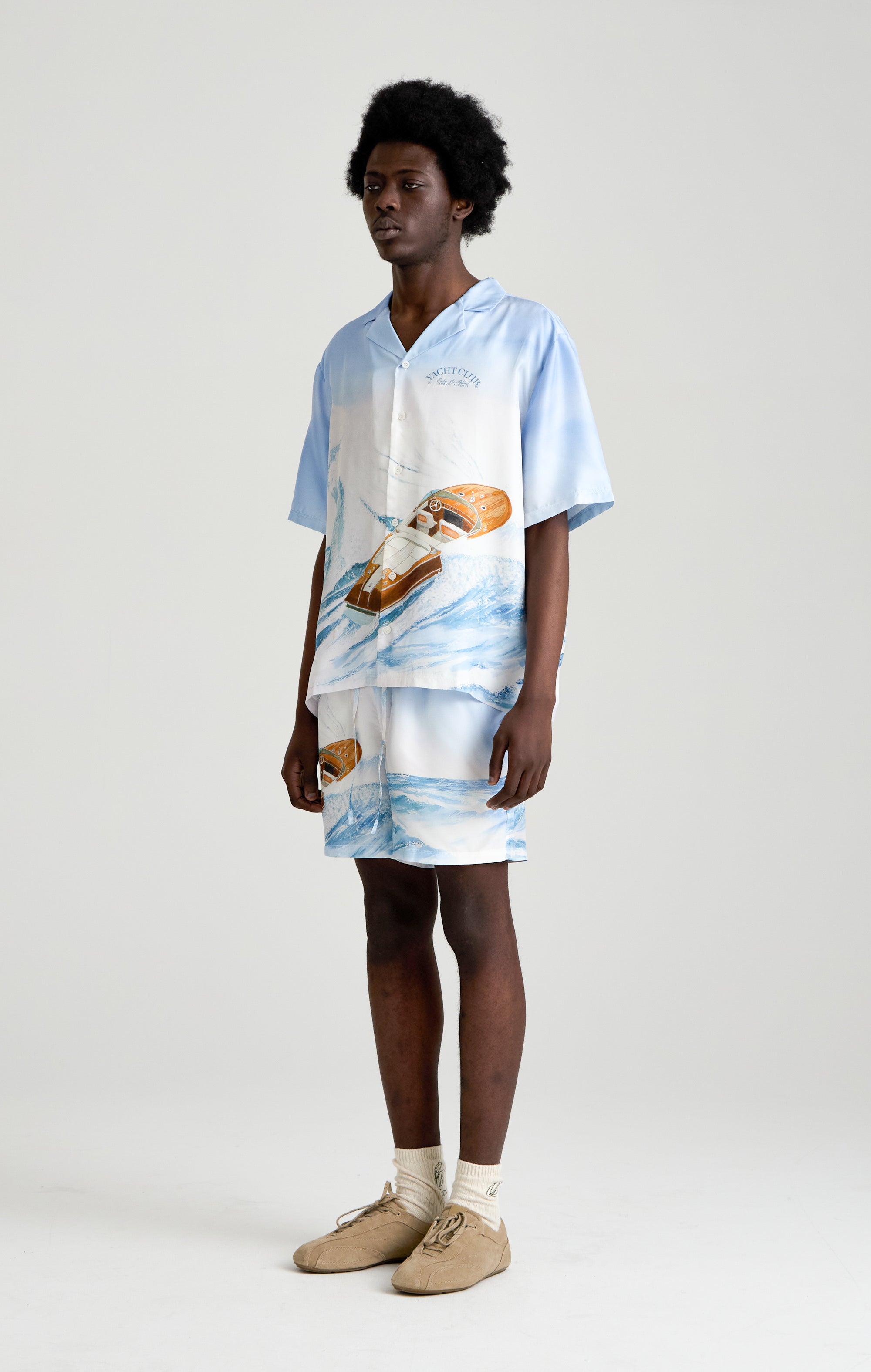 Seide Hemd von Meereswellen