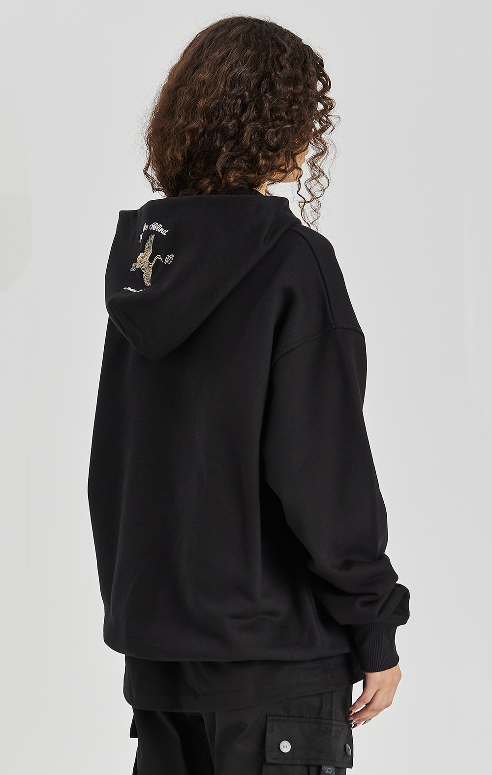 Crane Embroidered Hood - ONLY THE BLIND™