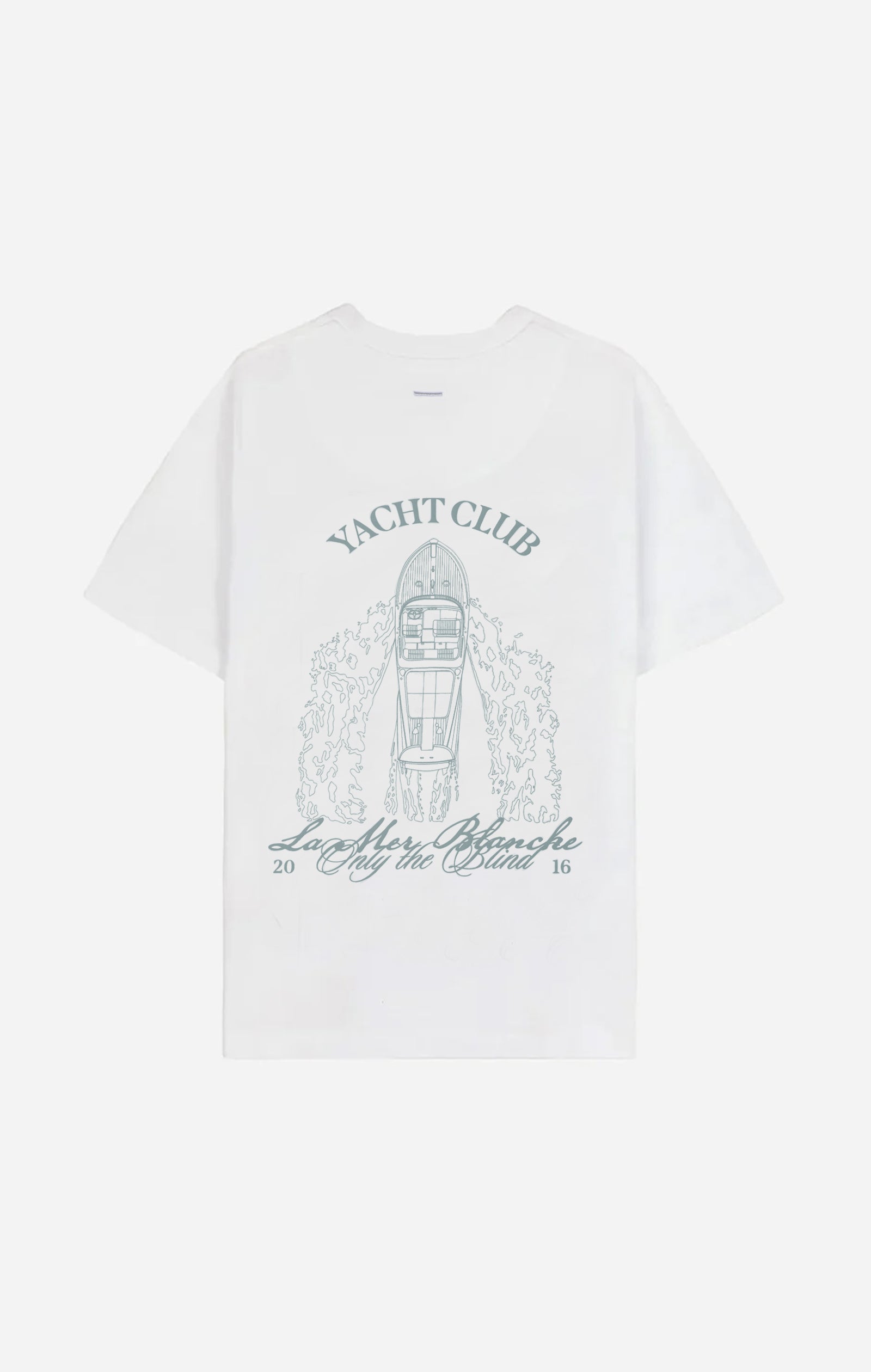 Das weiße Yacht-T-Shirt