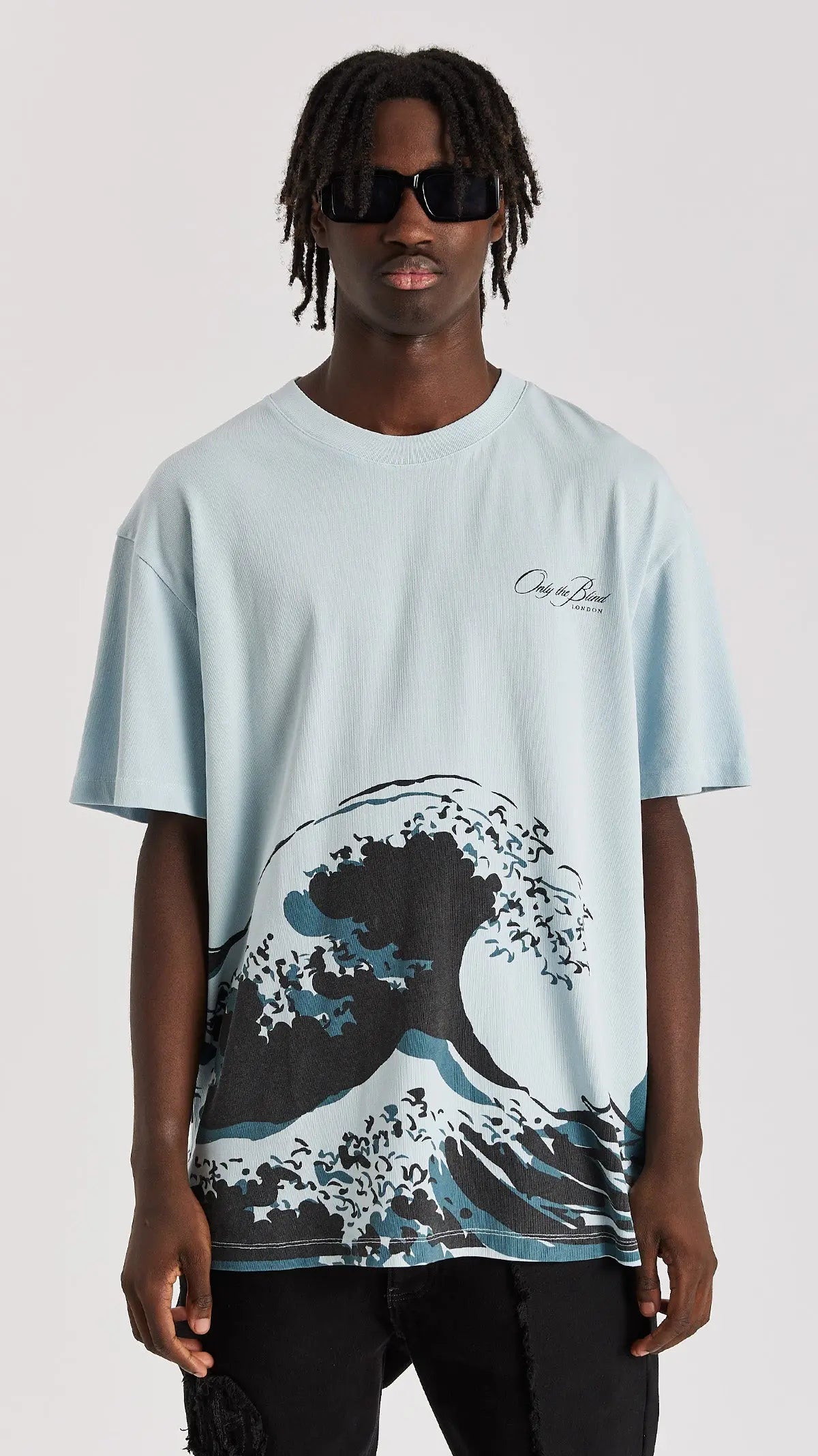 Stonewashed Wave T-Shirt - ONLY THE BLIND™