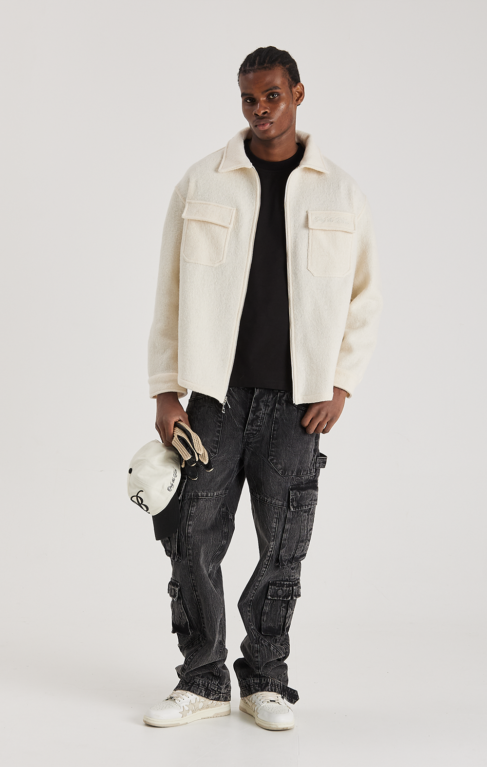 ECRU WOOL SHIRT ONLY THE BLIND