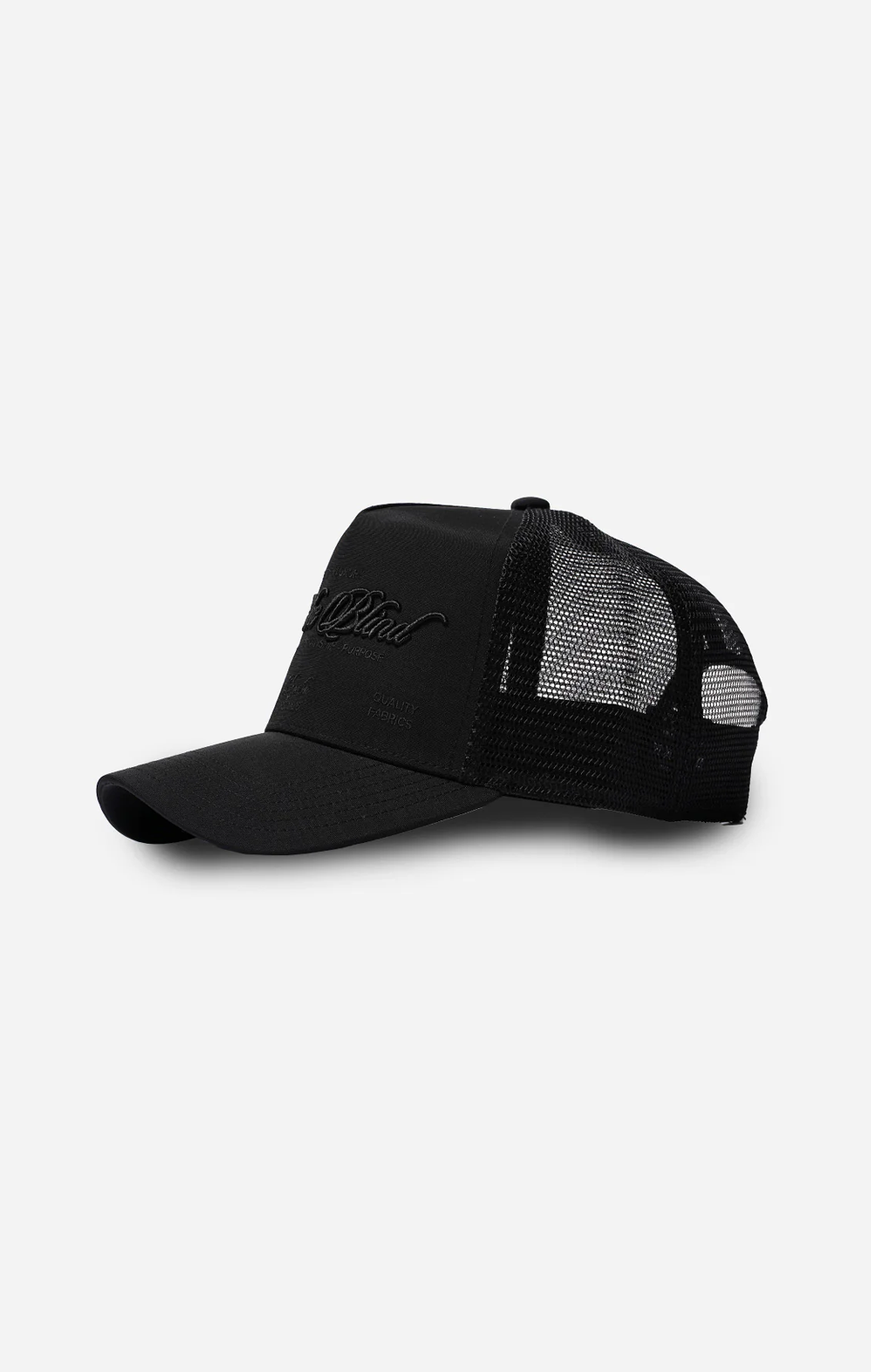 Schwarzer Spezialisten Trucker Cap