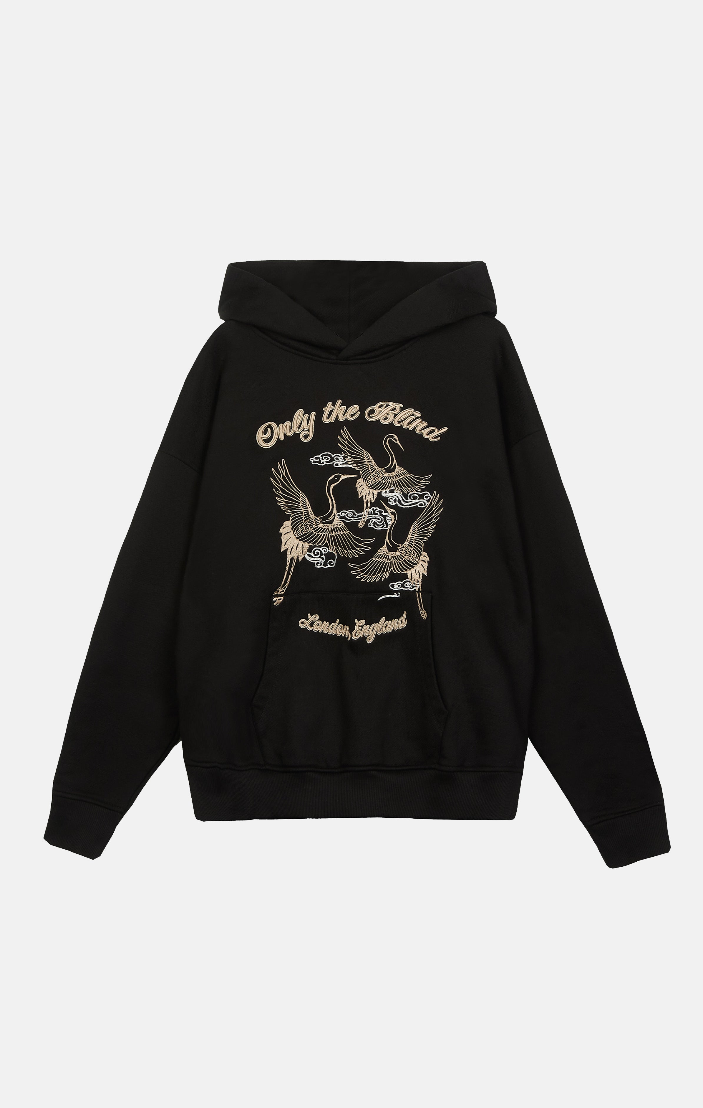Crane Embroidered Hood - ONLY THE BLIND™