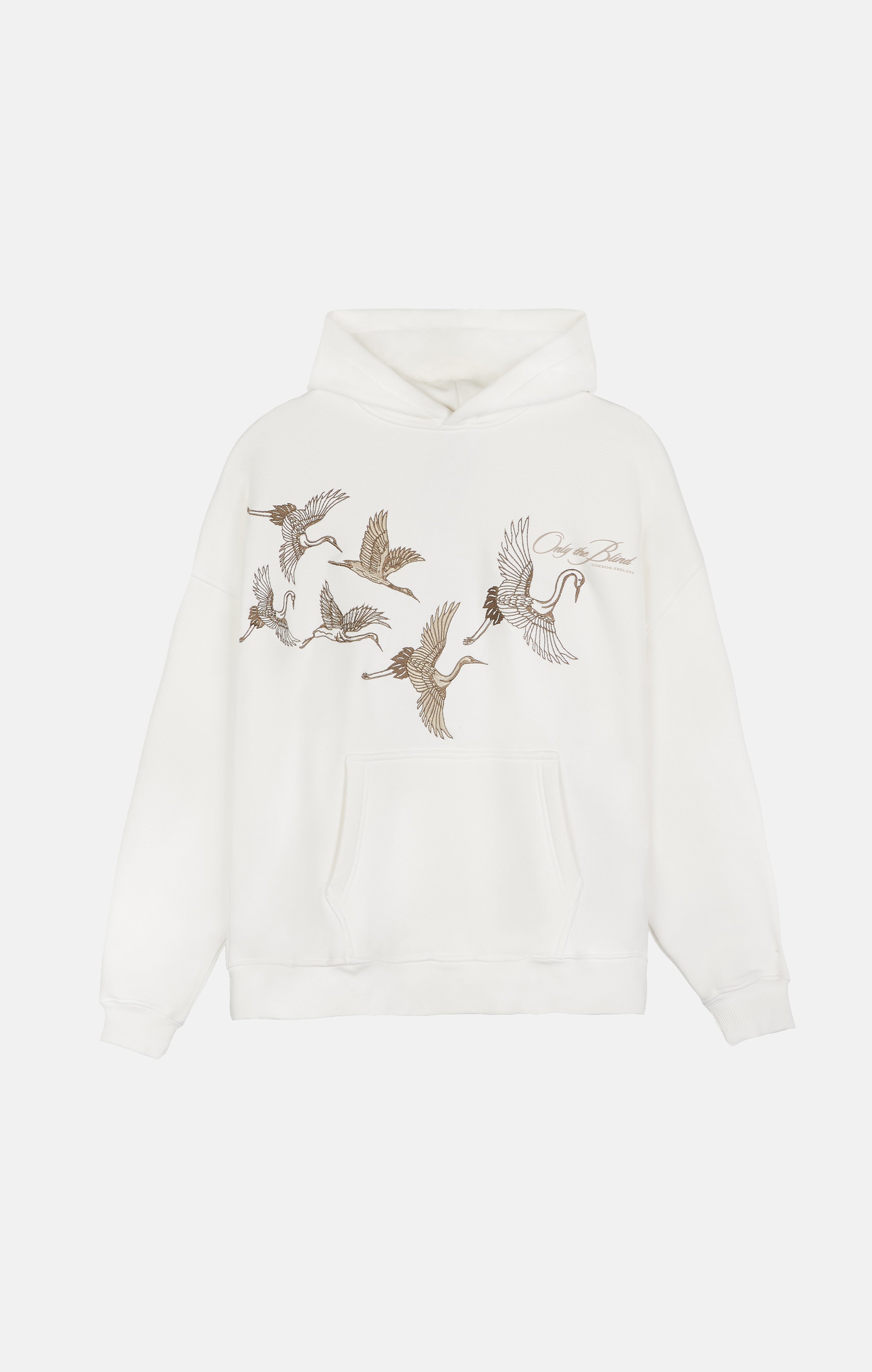 Vintage White Crane Hood - ONLY THE BLIND™