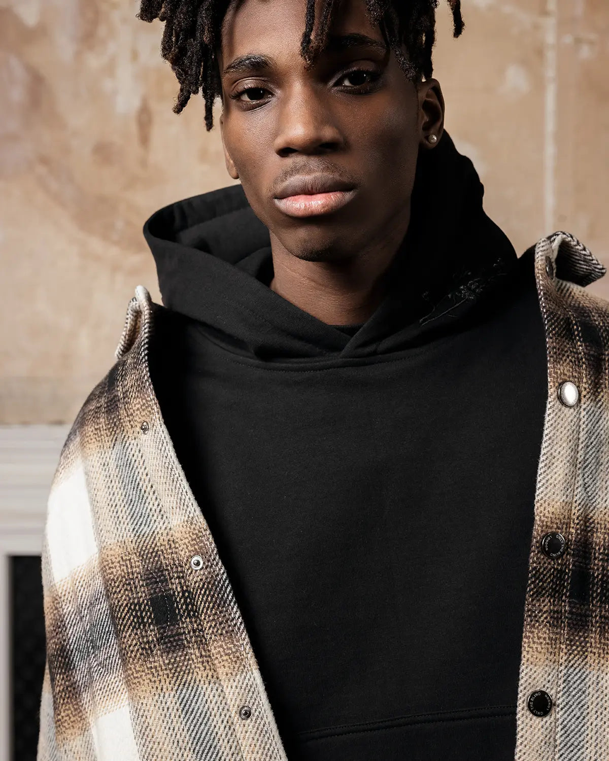 Taupe Quilted Flannel Shirt - ONLY THE BLIND™