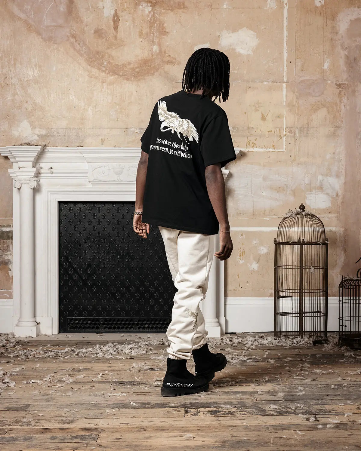 Black Heron T-Shirt - ONLY THE BLIND™
