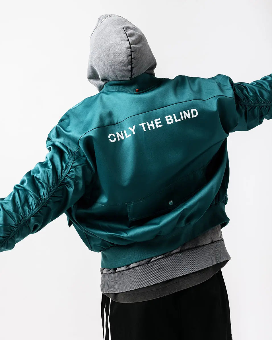Signature Satin Pine Bomber Jacket - ONLY THE BLIND™