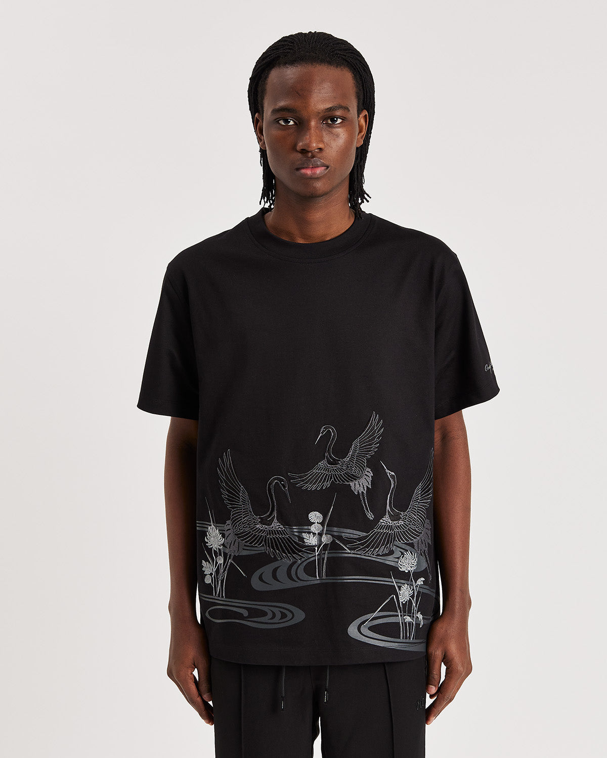 Dark Crane T-shirt - ONLY THE BLIND™