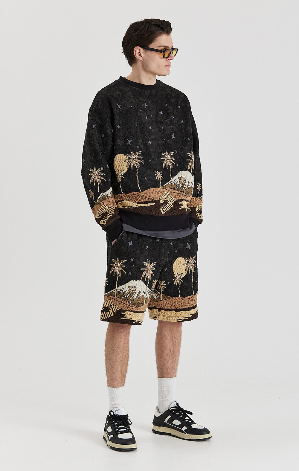 Sepia Mountain Jacquard Shorts