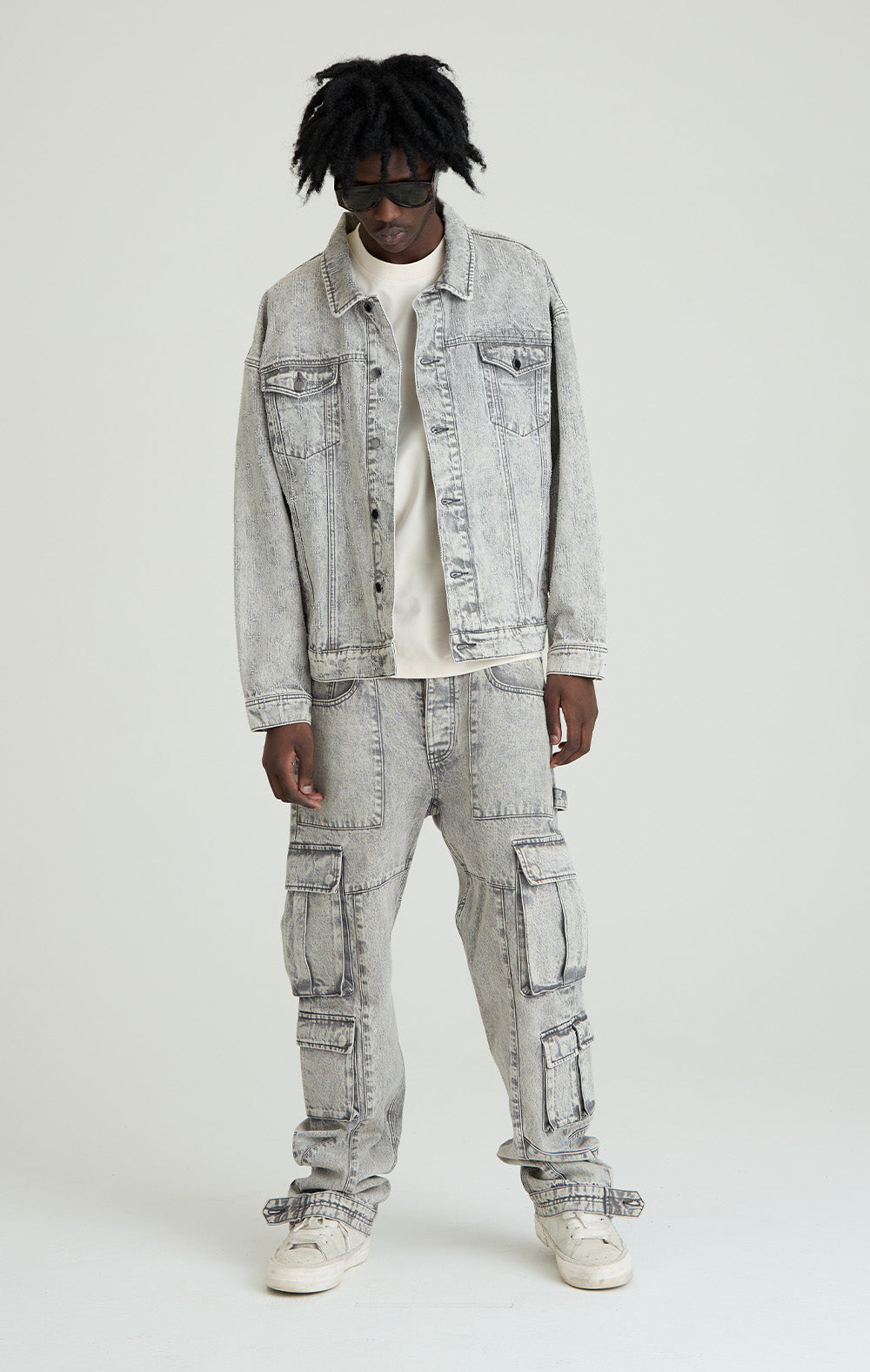 Graue Sonnenfinsternis -Jeansjacke