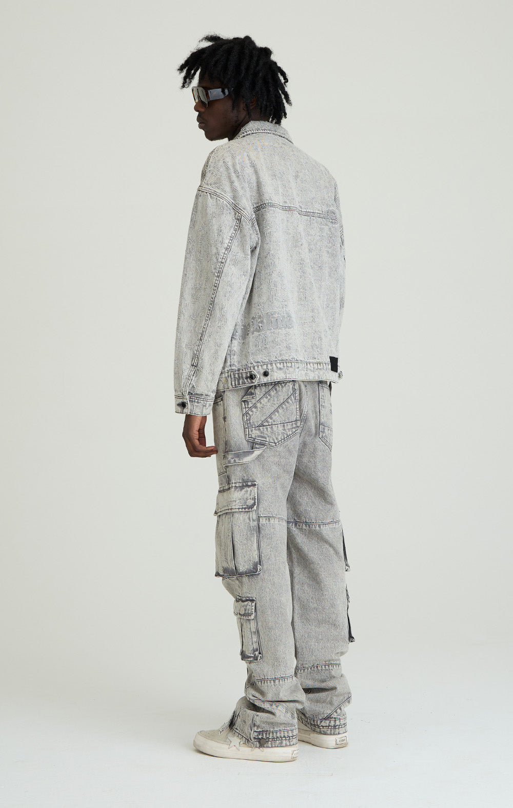 Graue Sonnenfinsternis -Jeansjacke